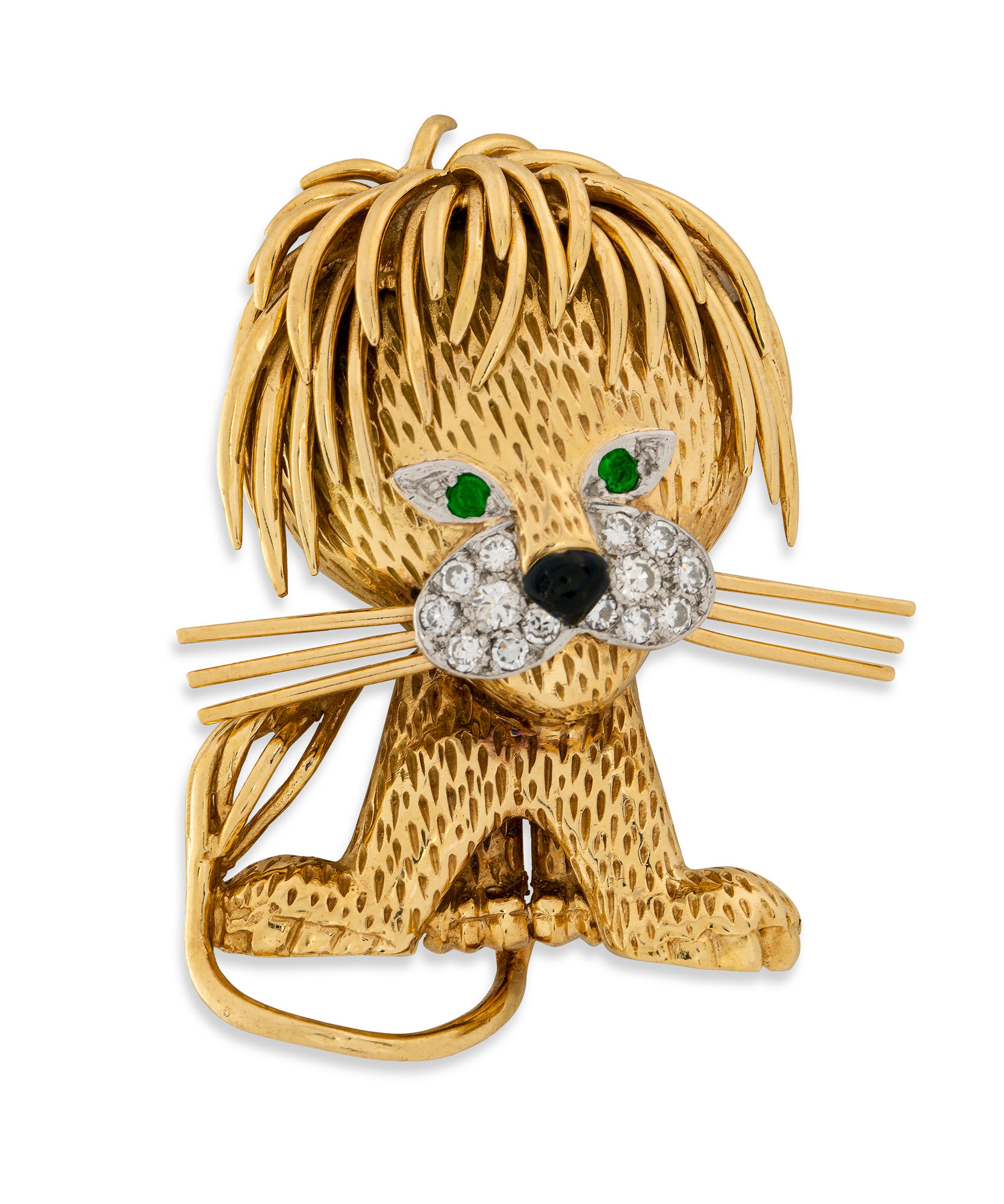 VAN CLEEF & ARPELS 'LION ÉBOURIFFÉ' BROOCH, Christie’s