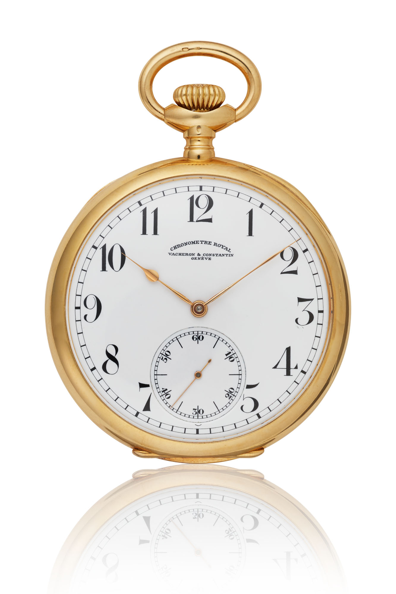 VACHERON CONSTANTIN GOLD CHRONOM TRE ROYAL POCKET WATCH MOVEMENT