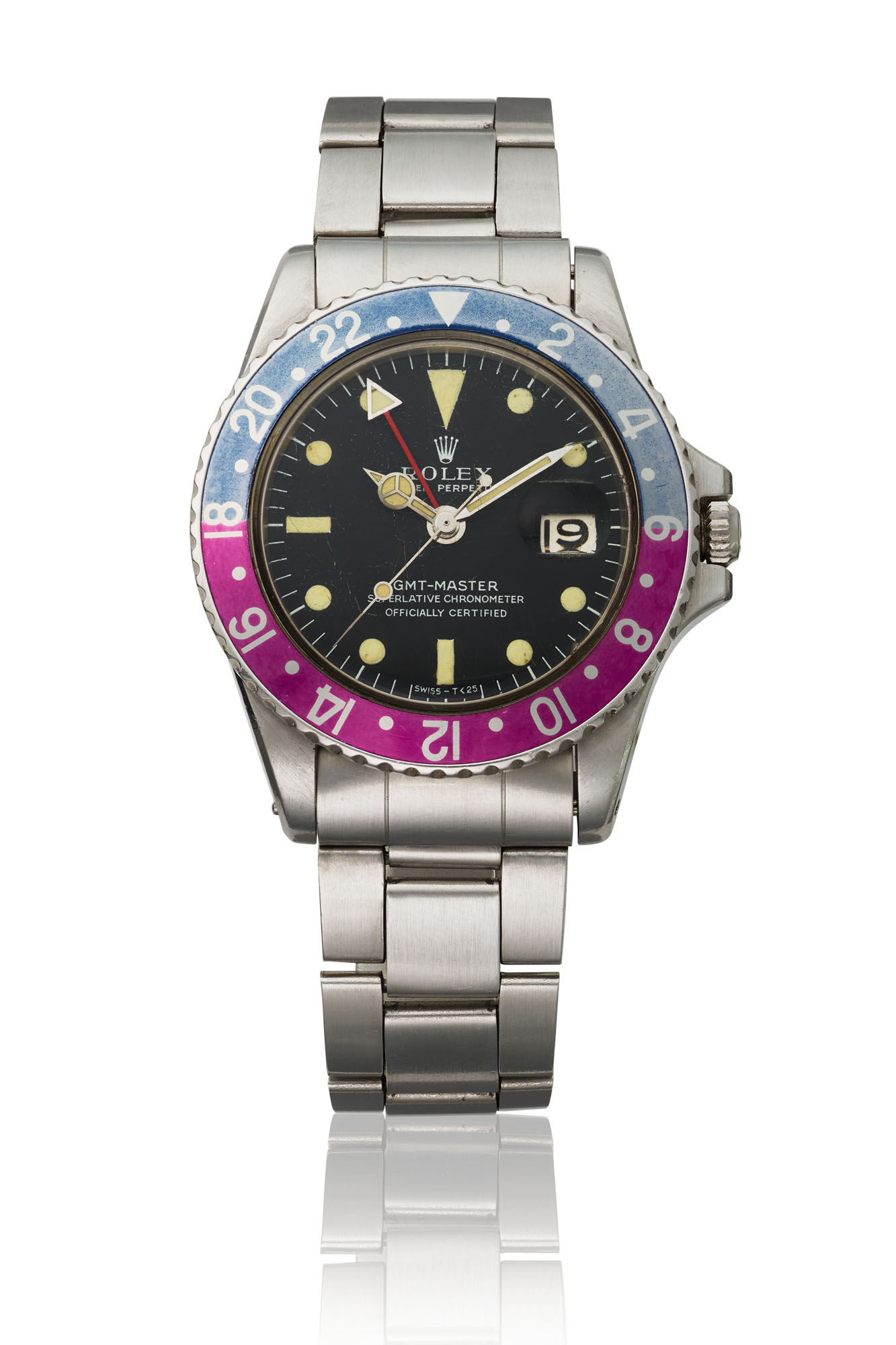 ROLEX, STAINLESS STEEL GMT-MASTER 'MARK 