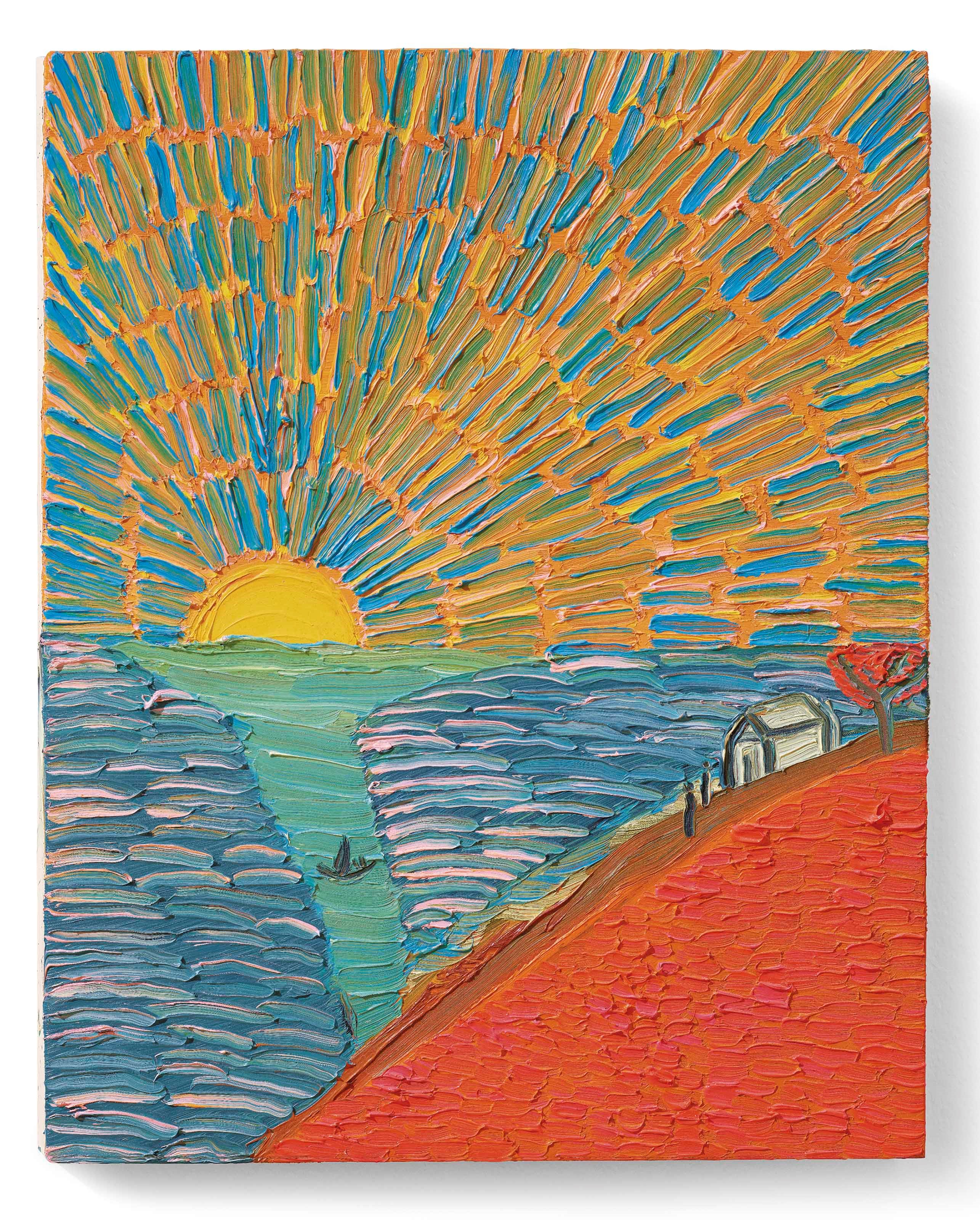 Matthew Wong (1984-2019), The Journey Home, 2017. Oil on wooden panel (triptych). 19⅞ x 16 in (50.5 x 40.5 cm) each. Estimate: HK$700,000-1,500,000. Offered in Modern and Contemporary Art Evening Sale on 2 December 2020 at Christie&rsquo;s in Hong Kong