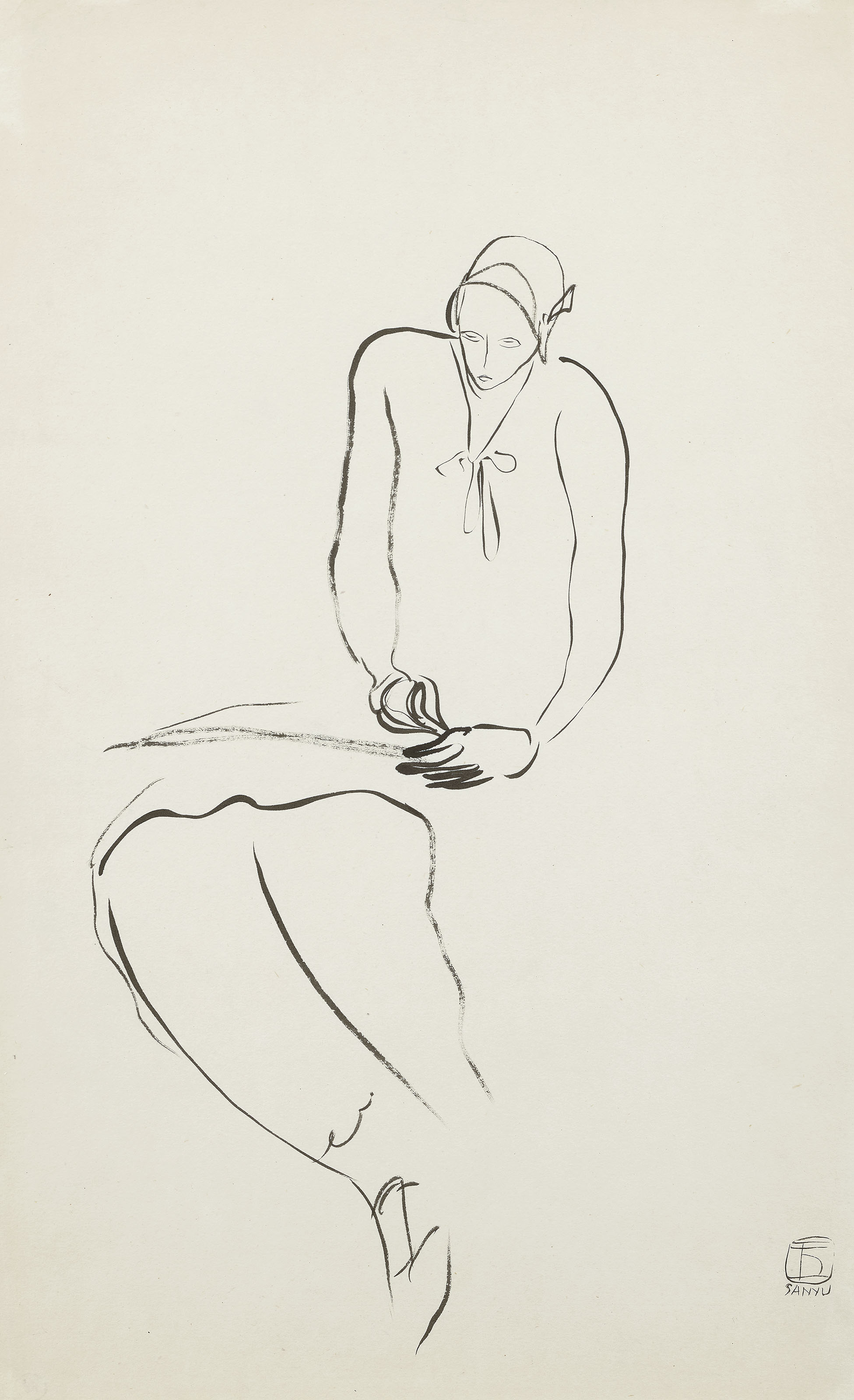 Lady Sketching