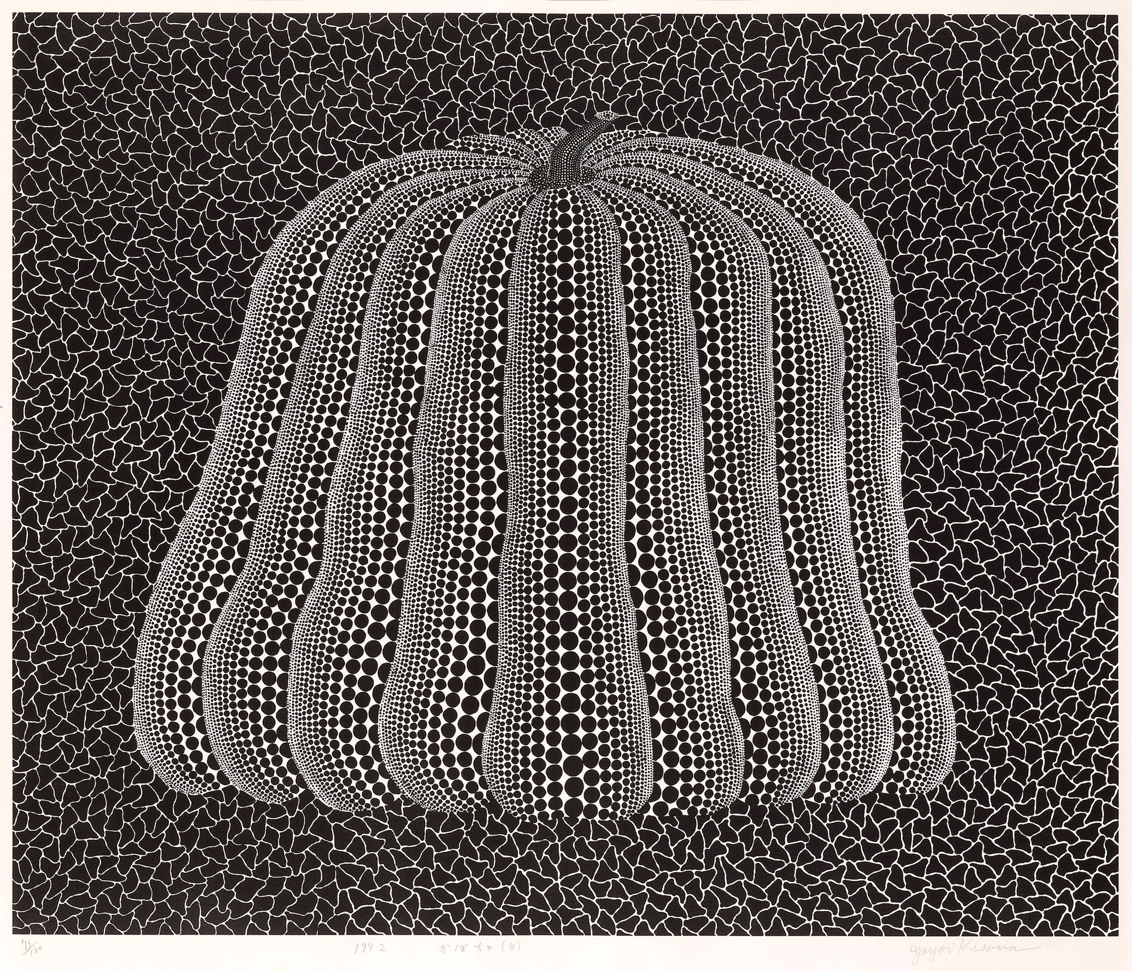 YAYOI KUSAMA (B. 1929), Pumpkin (White Y) Christie’s