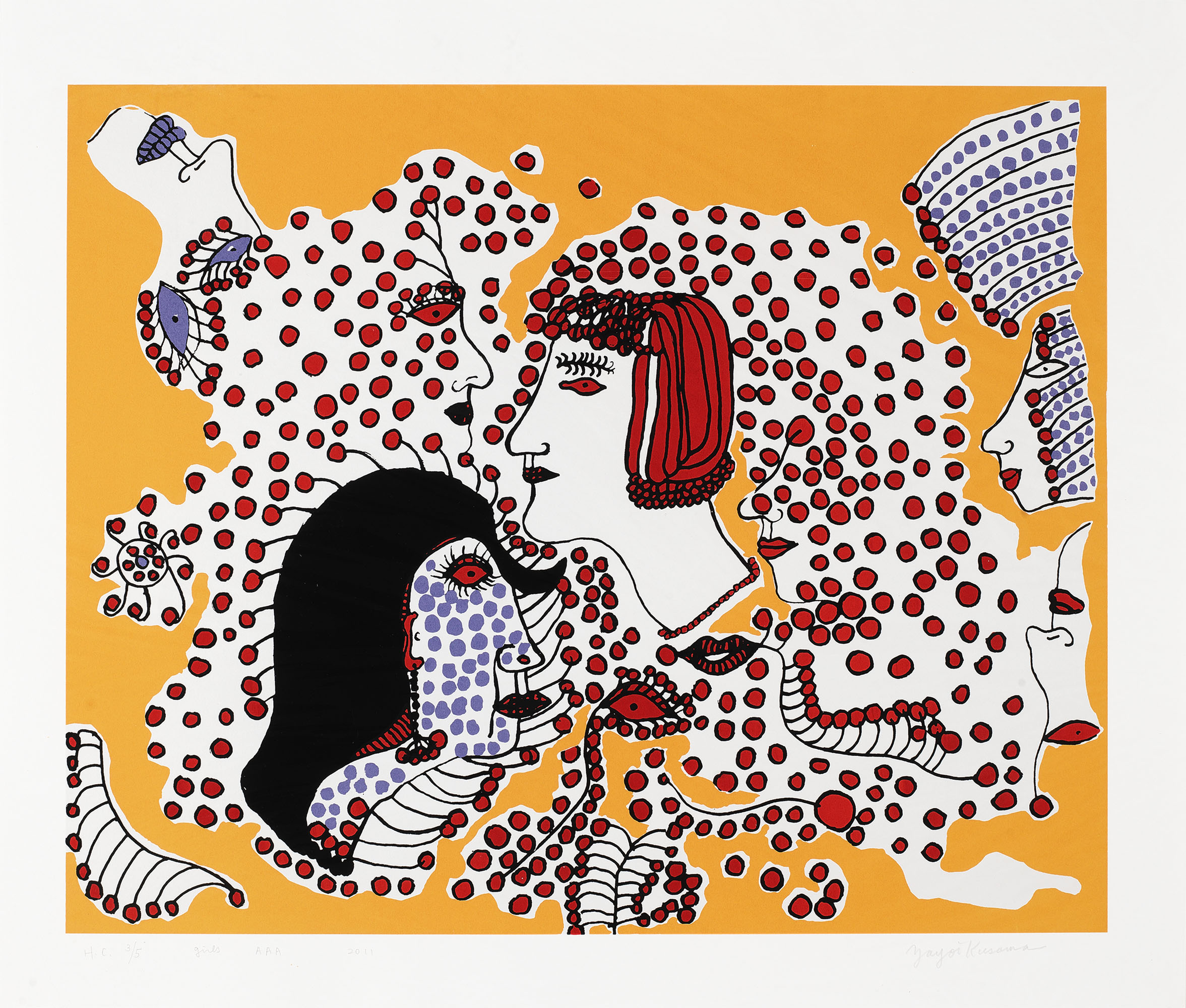 YAYOI KUSAMA (B. 1929), Pumpkin (White Y) | Christie's