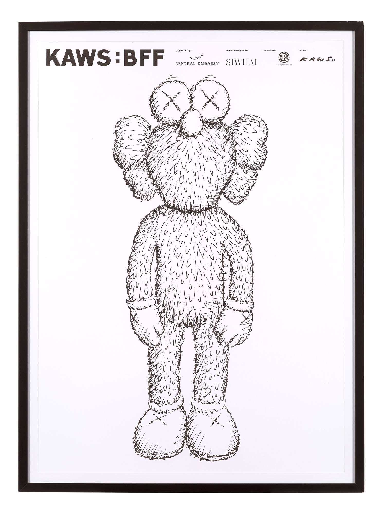 KAWS (B. 1974), BFF: 2016 EXHIBITION POSTER | Christie