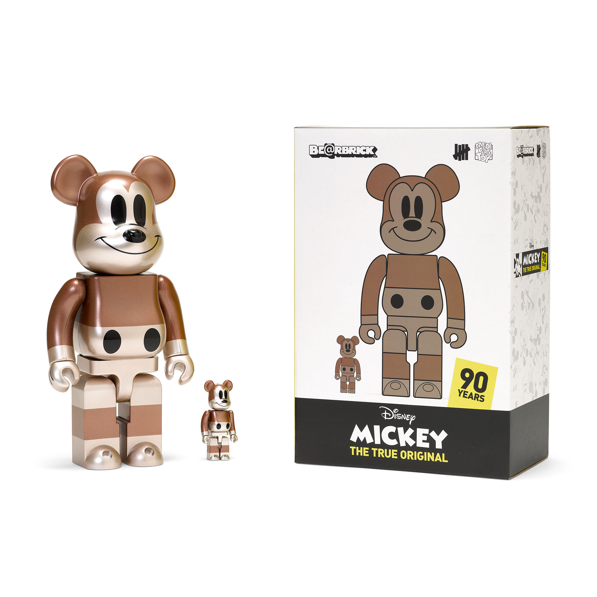 Mickey Mouse Medicom Bearbrick Undefeated Exclusive 90 Years