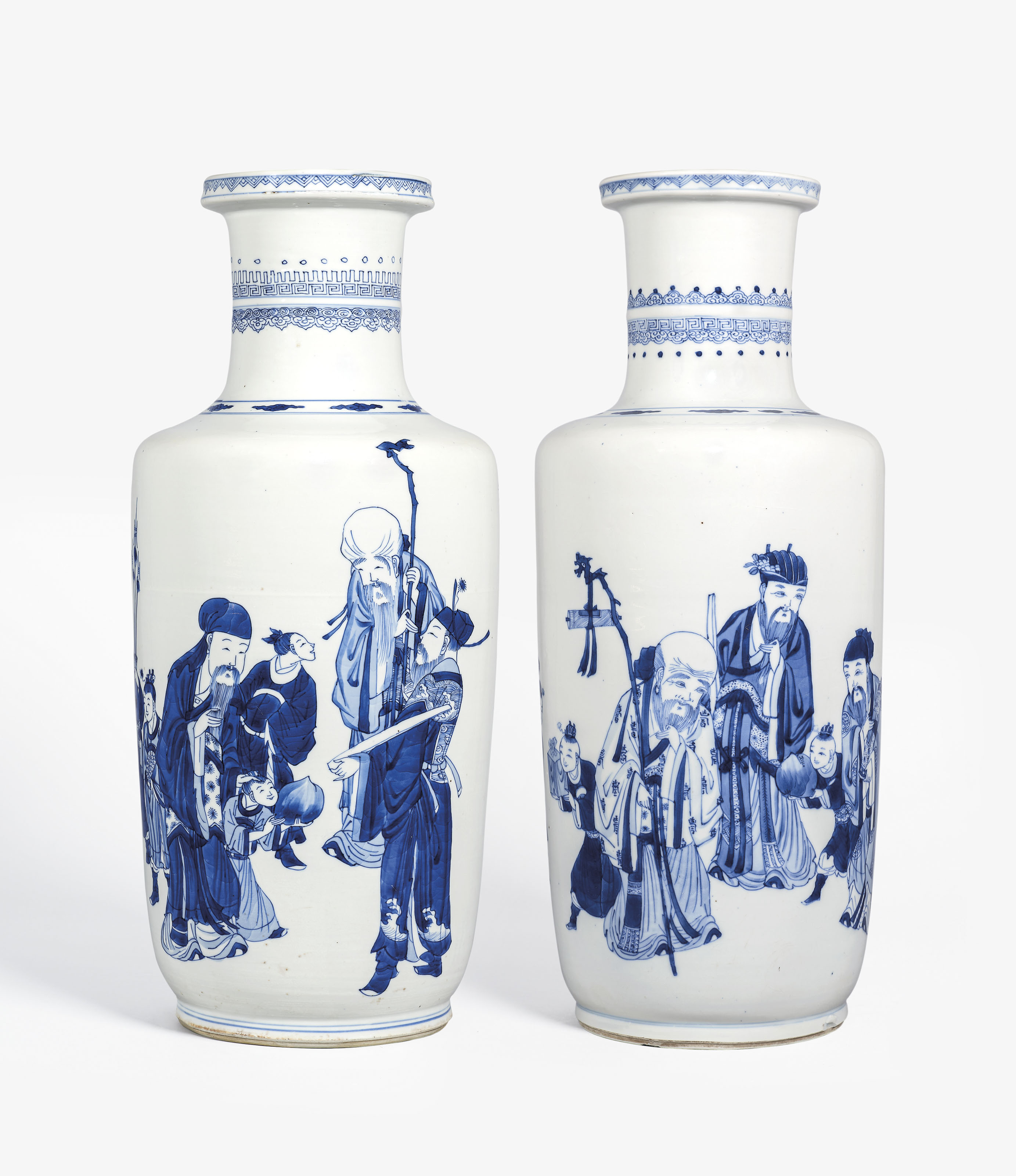 明洪武青花四季花卉紋花口折沿大盤, HONGWU PERIOD (1368-1398