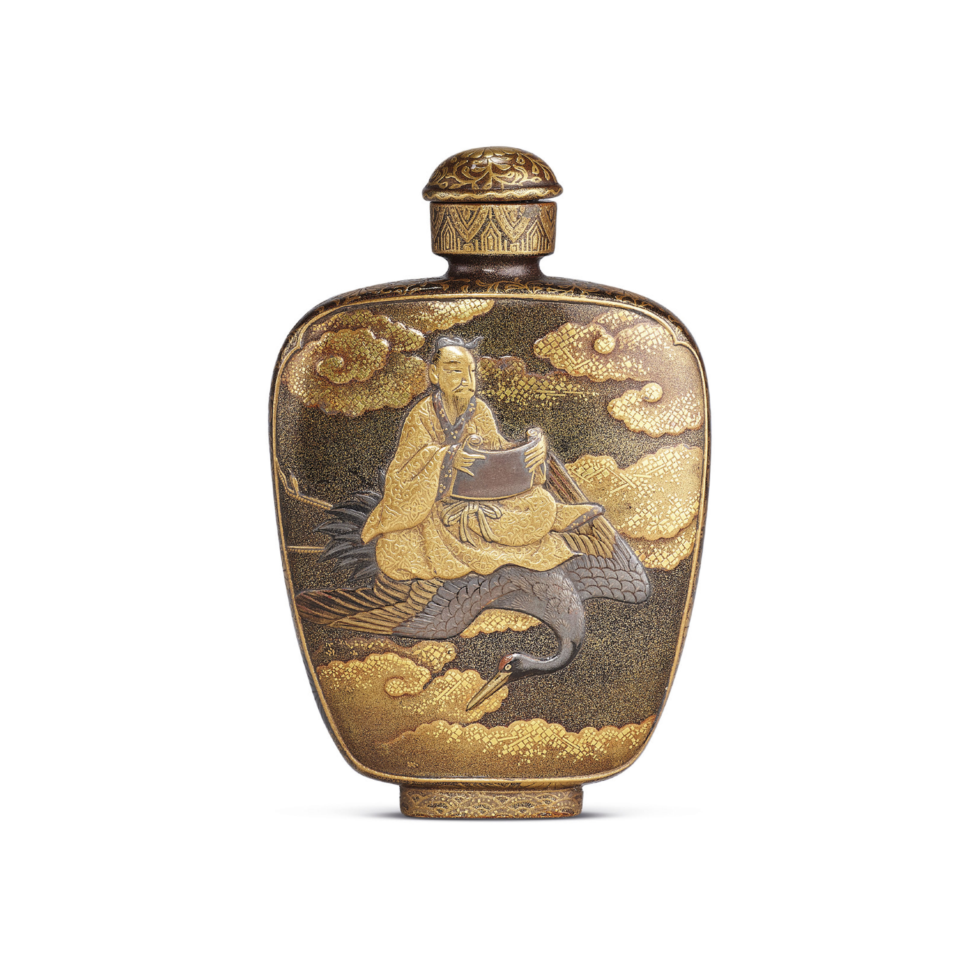 日本江戶末期/明治時期蒔繪仙人圖鼻煙壺, JAPAN, 1840-1880 | Christie's