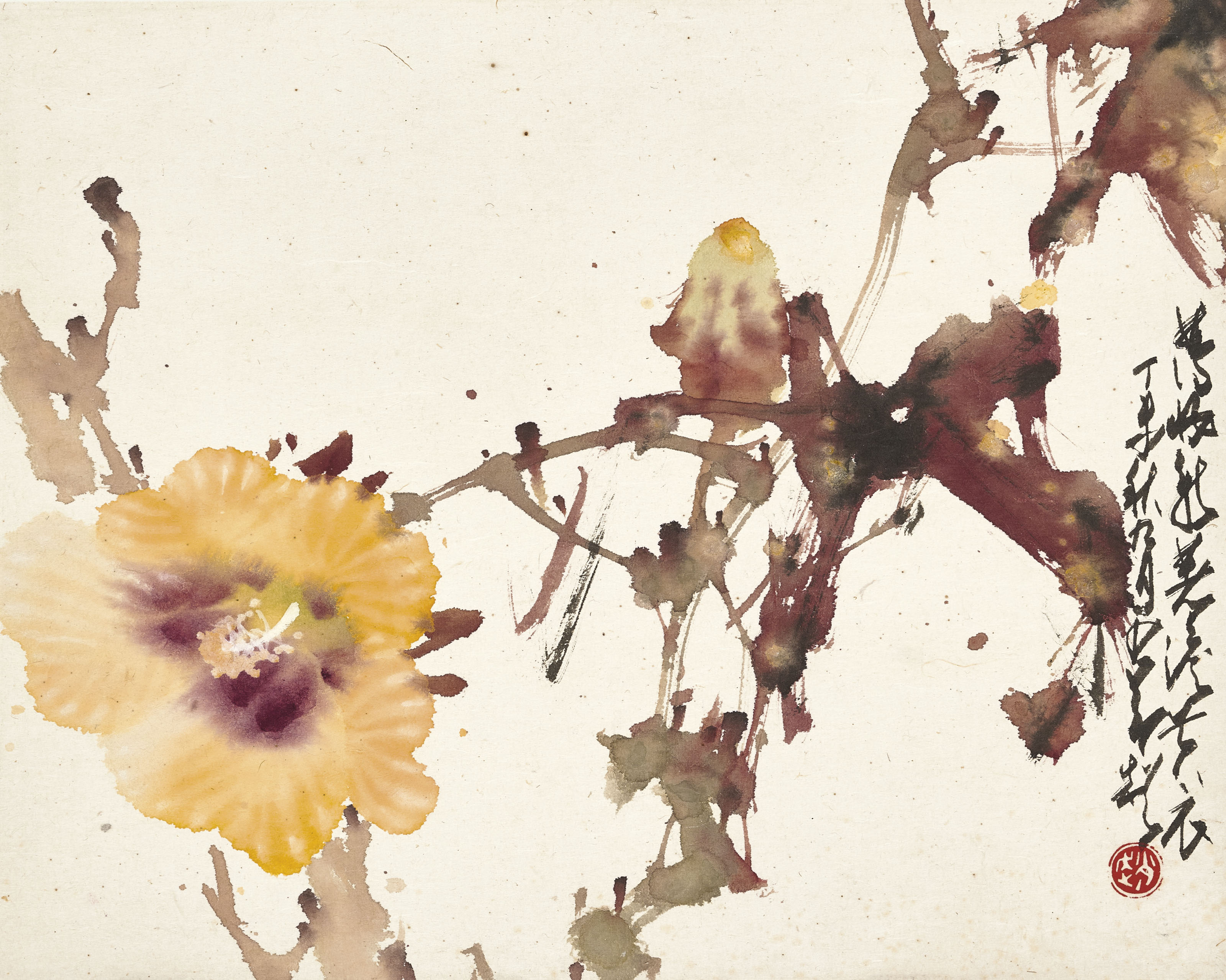 趙少昂, 秋葵／罌粟花| Christie's