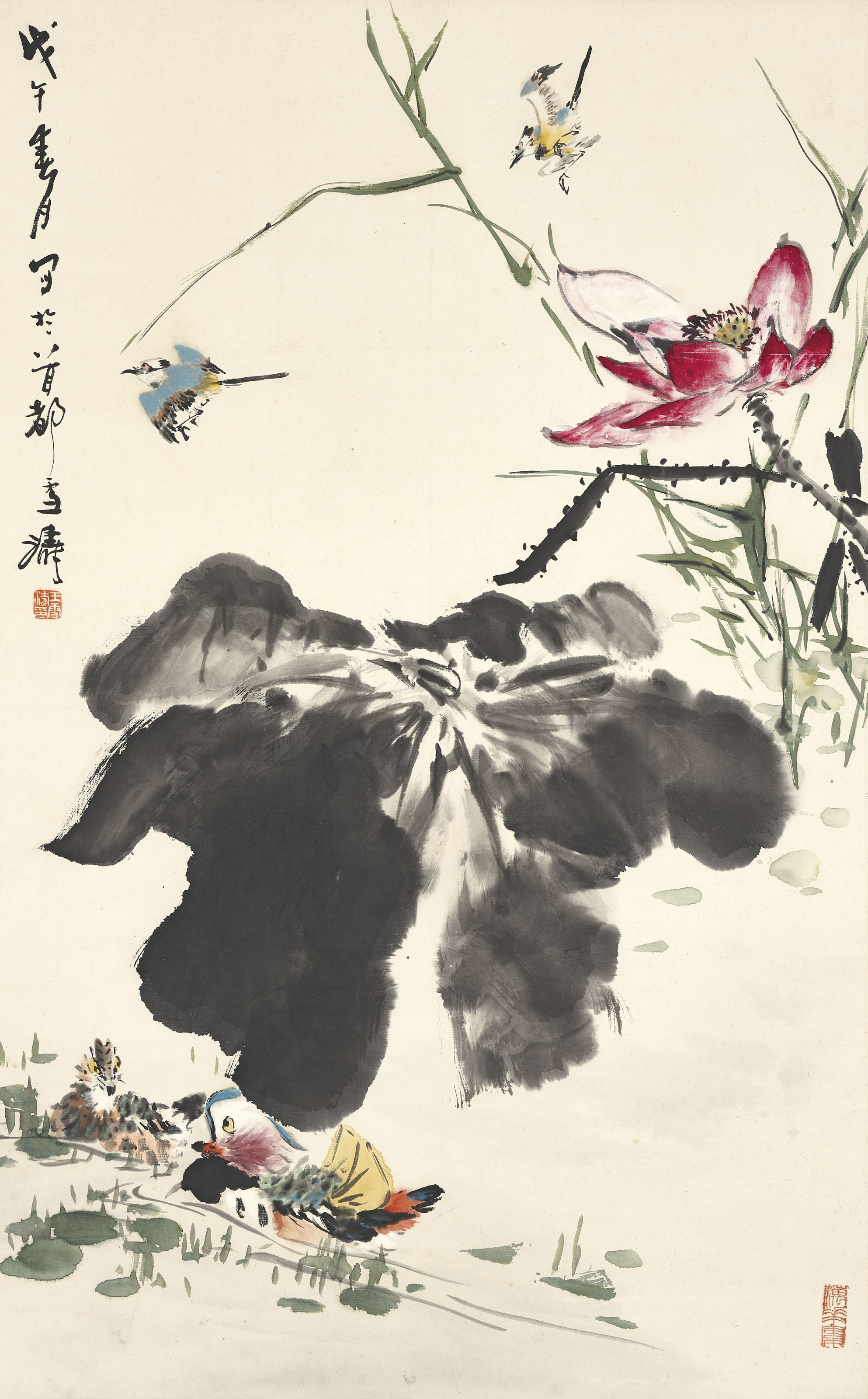 王雪濤, 花卉冊頁| Christie's