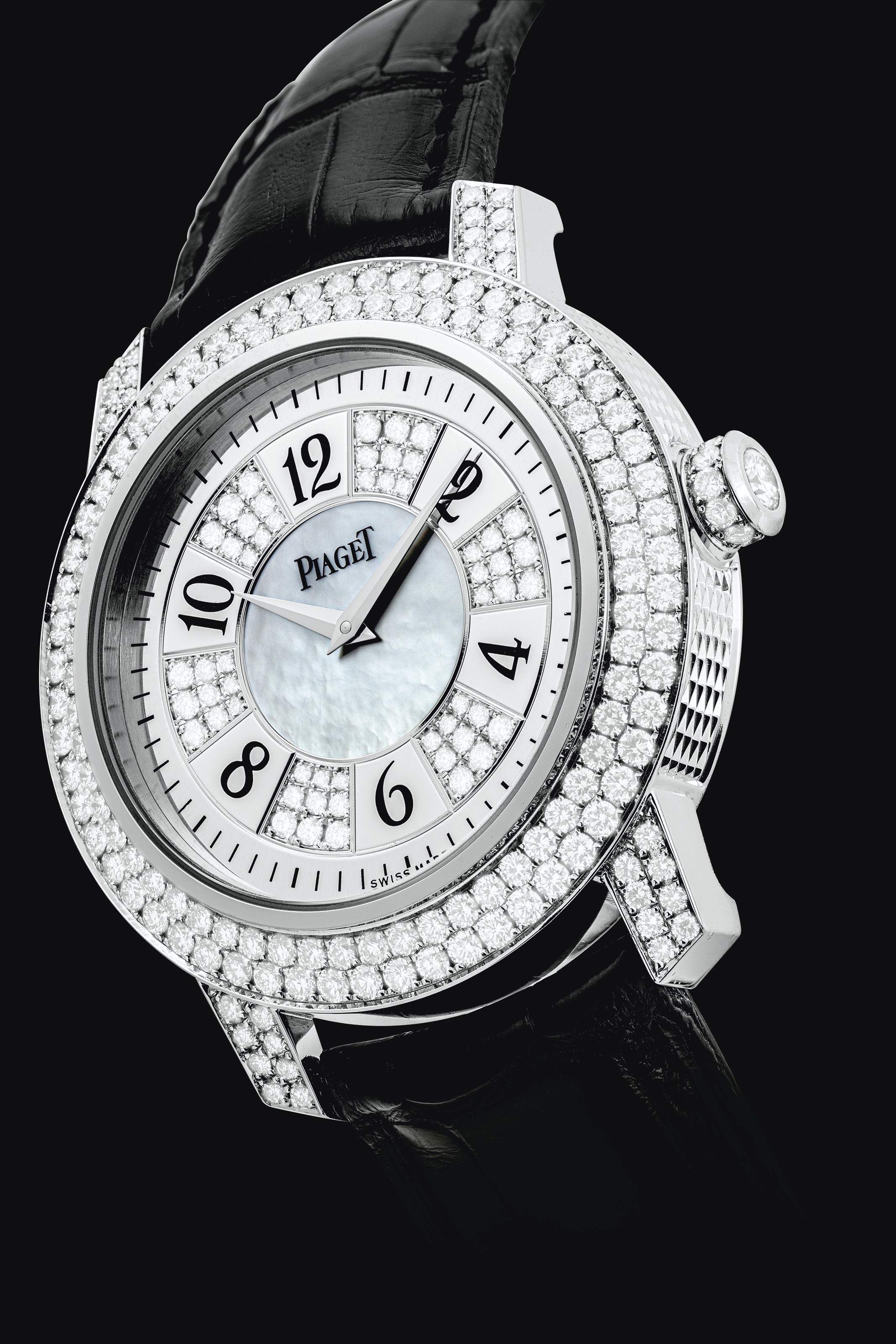 piaget white gold diamond watch