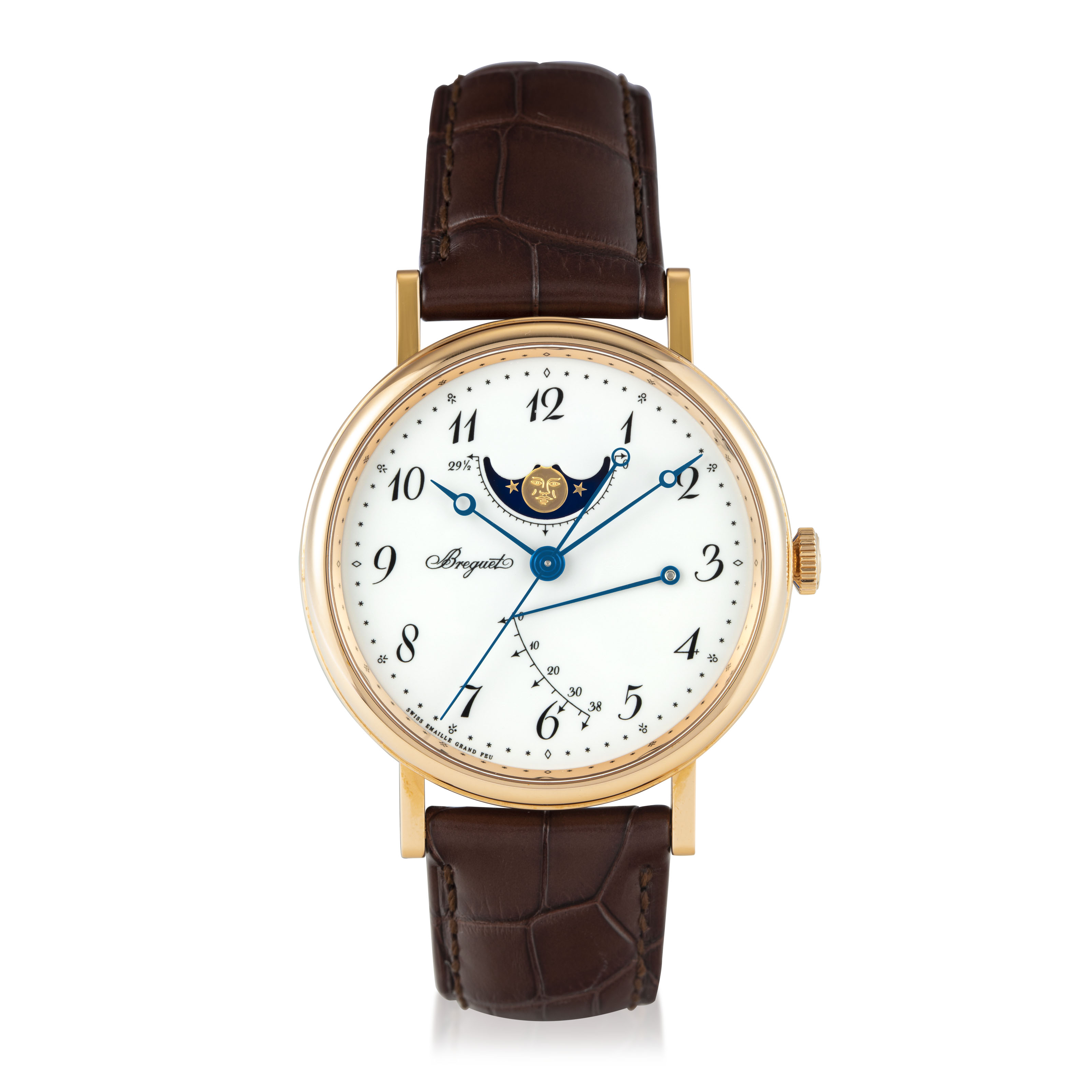 BREGUET. PINK GOLD WITH ENAMEL DIAL, REF. 7787 PROPERTY FROM AN IMPORTANT PRIVATE ASIAN COLLECTION PART 2