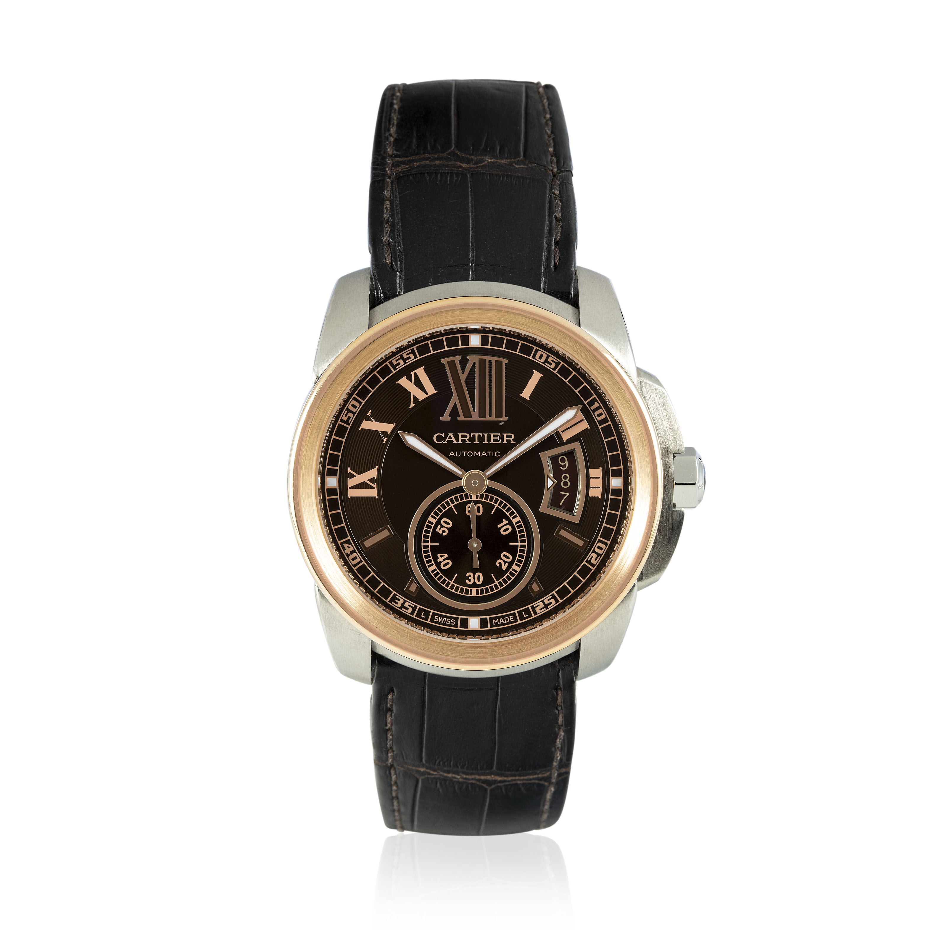 cartier 2 tone watch