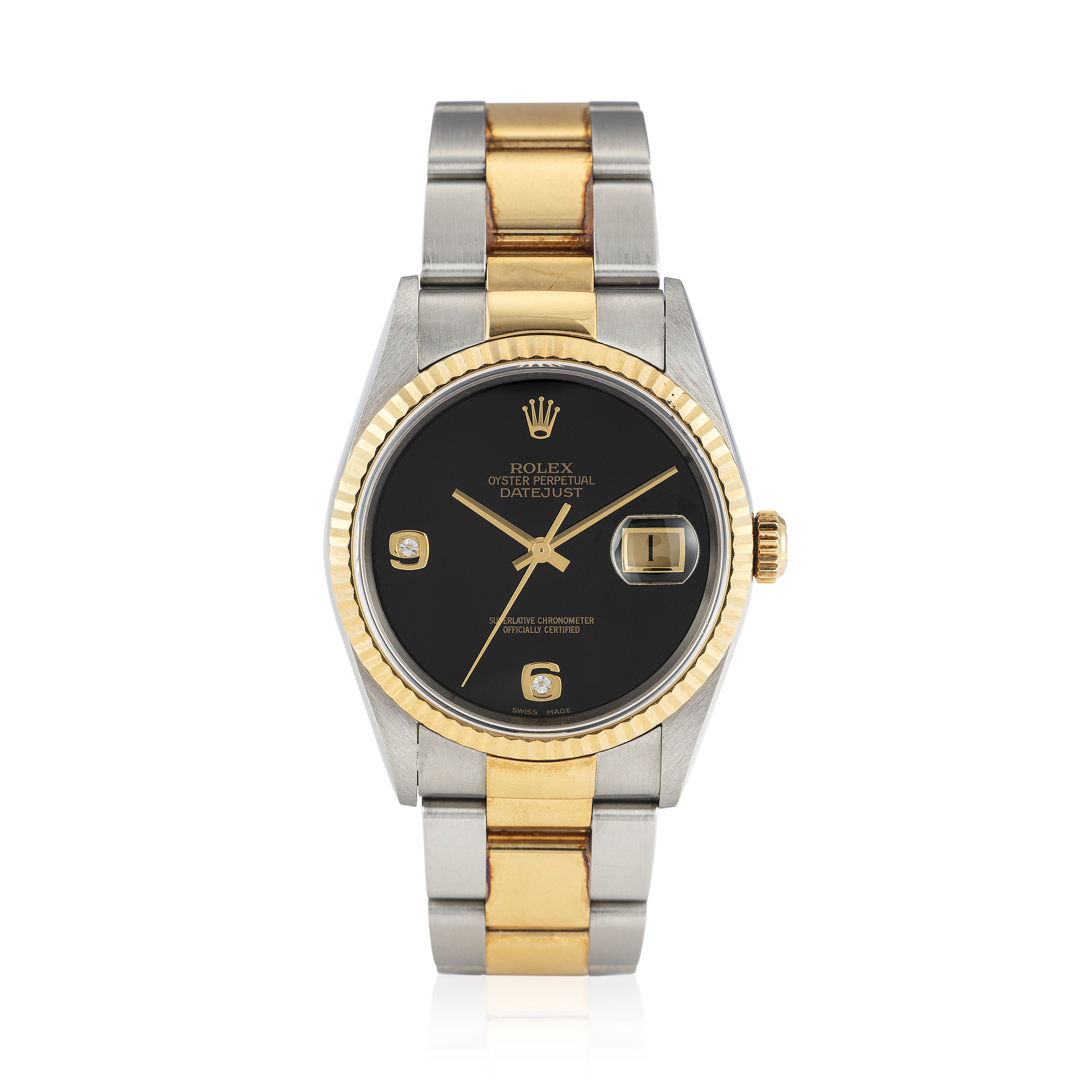 rolex datejust black onyx dial