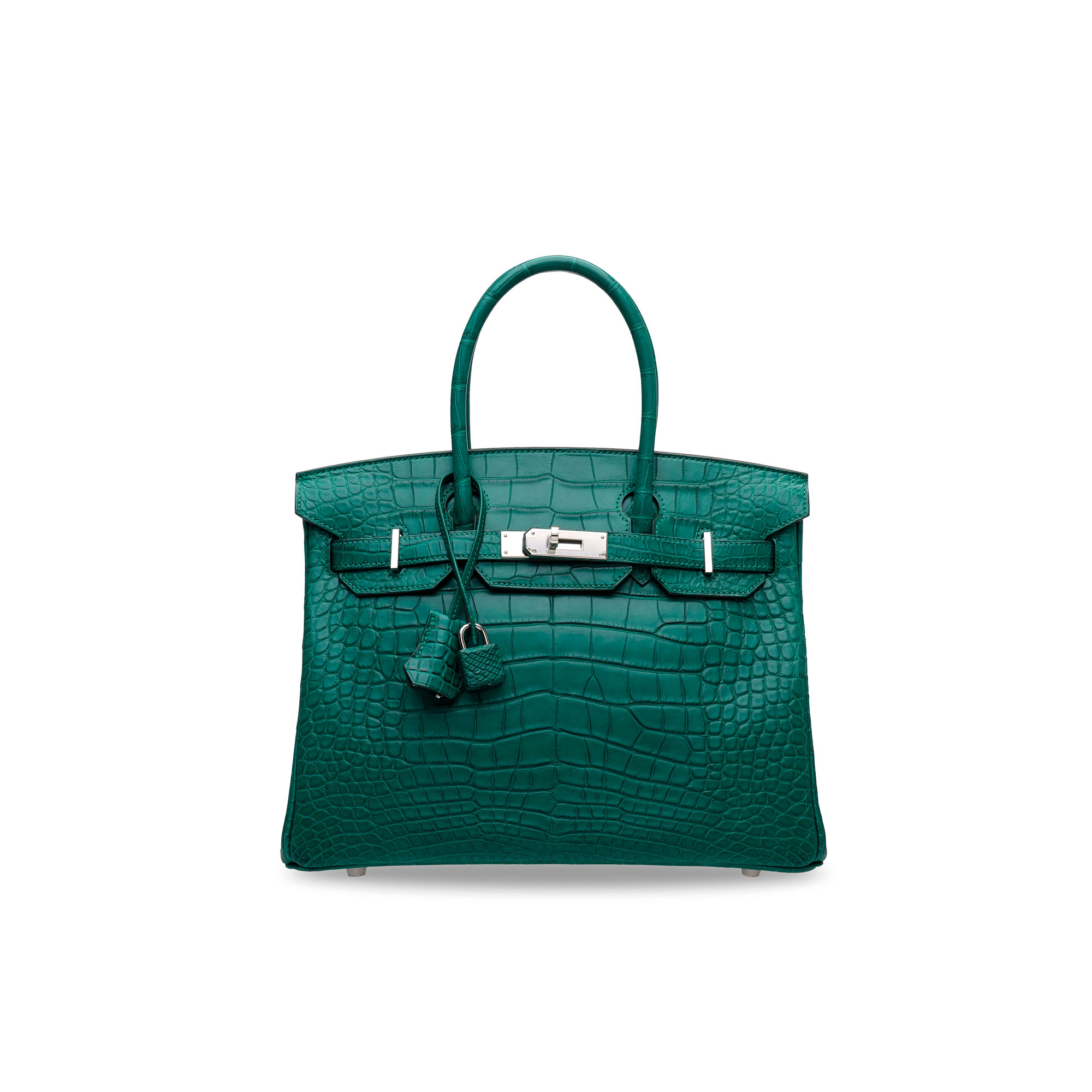 A MATTE MALACHITE ALLIGATOR BIRKIN 30 WITH PALLADIUM HARDWARE, HERMÈS, 2018 | Christies