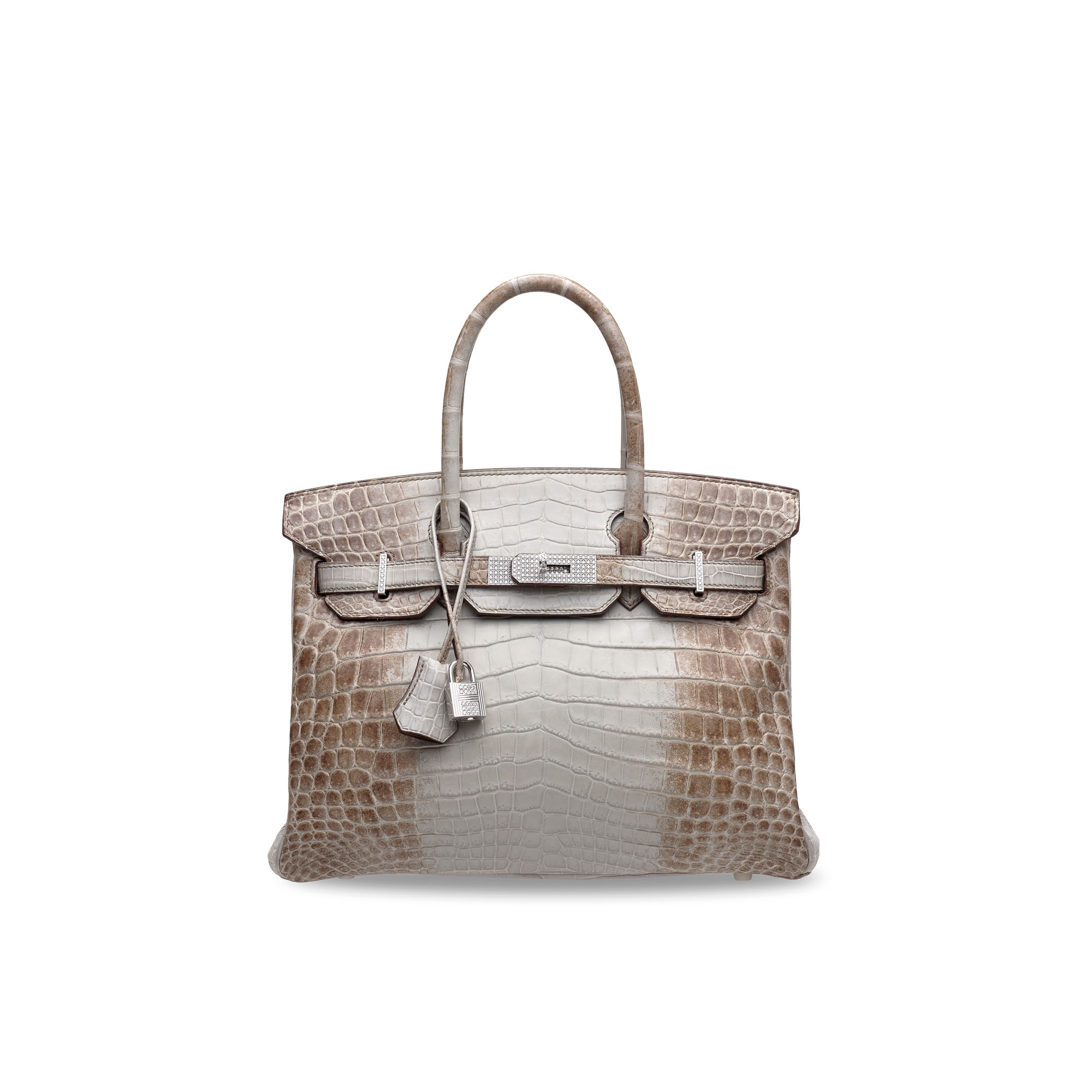 A Rare Matte Gris Cendre Himalaya Niloticus Crocodile Diamond Birkin 30 With 18k White Gold Diamond Hardware Hermes 2013 21st Century Bags Christie S