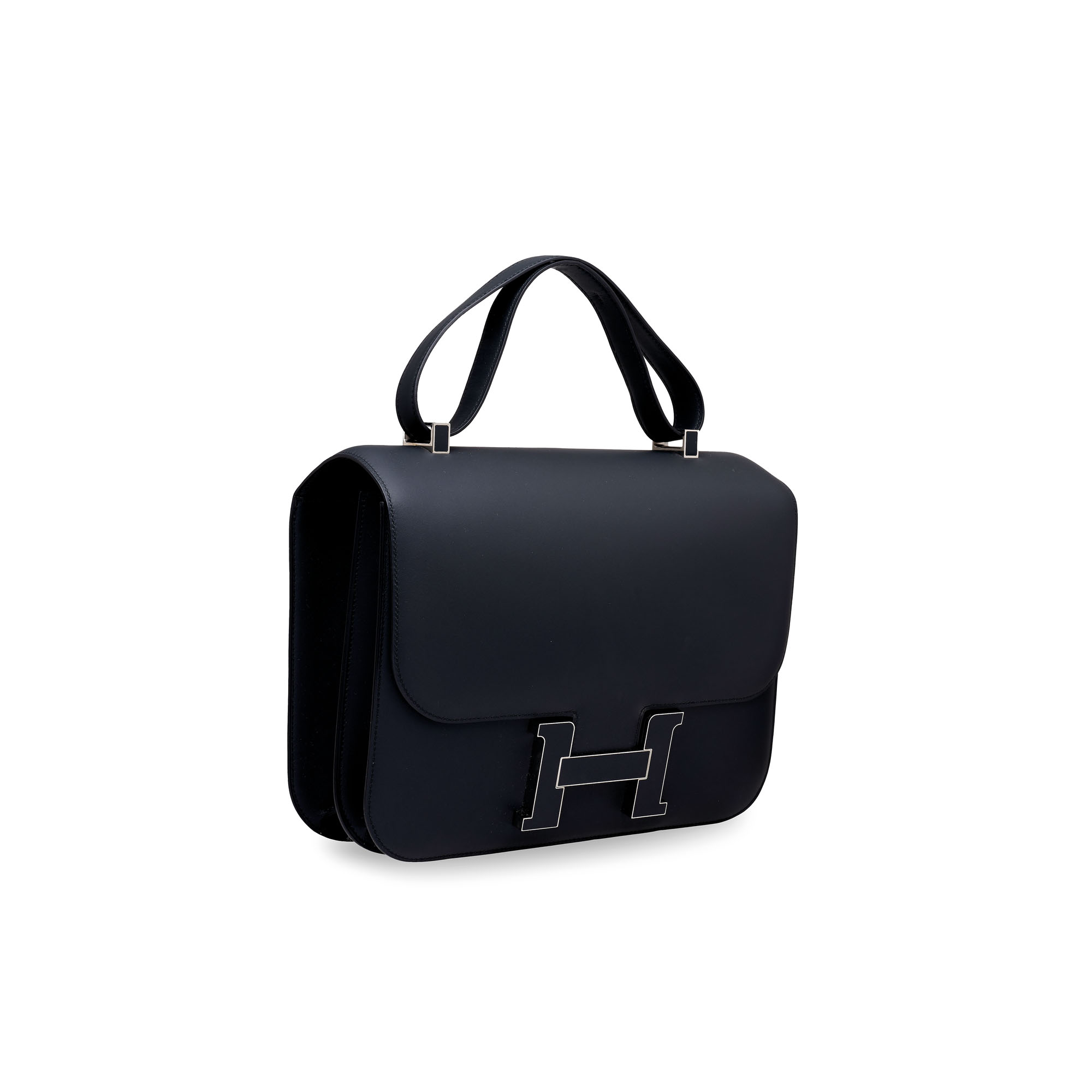 A LIMITED EDITION BLEU OBSCUR SOMBRERO LEATHER CONSTANCE CARTABLE