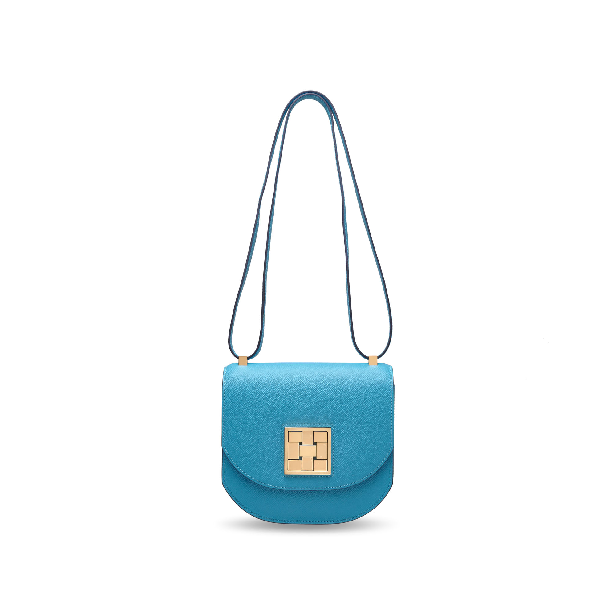 A BLEU DU NORD EPSOM LEATHER MINI MOSA QUE 17 WITH PERMABRASS