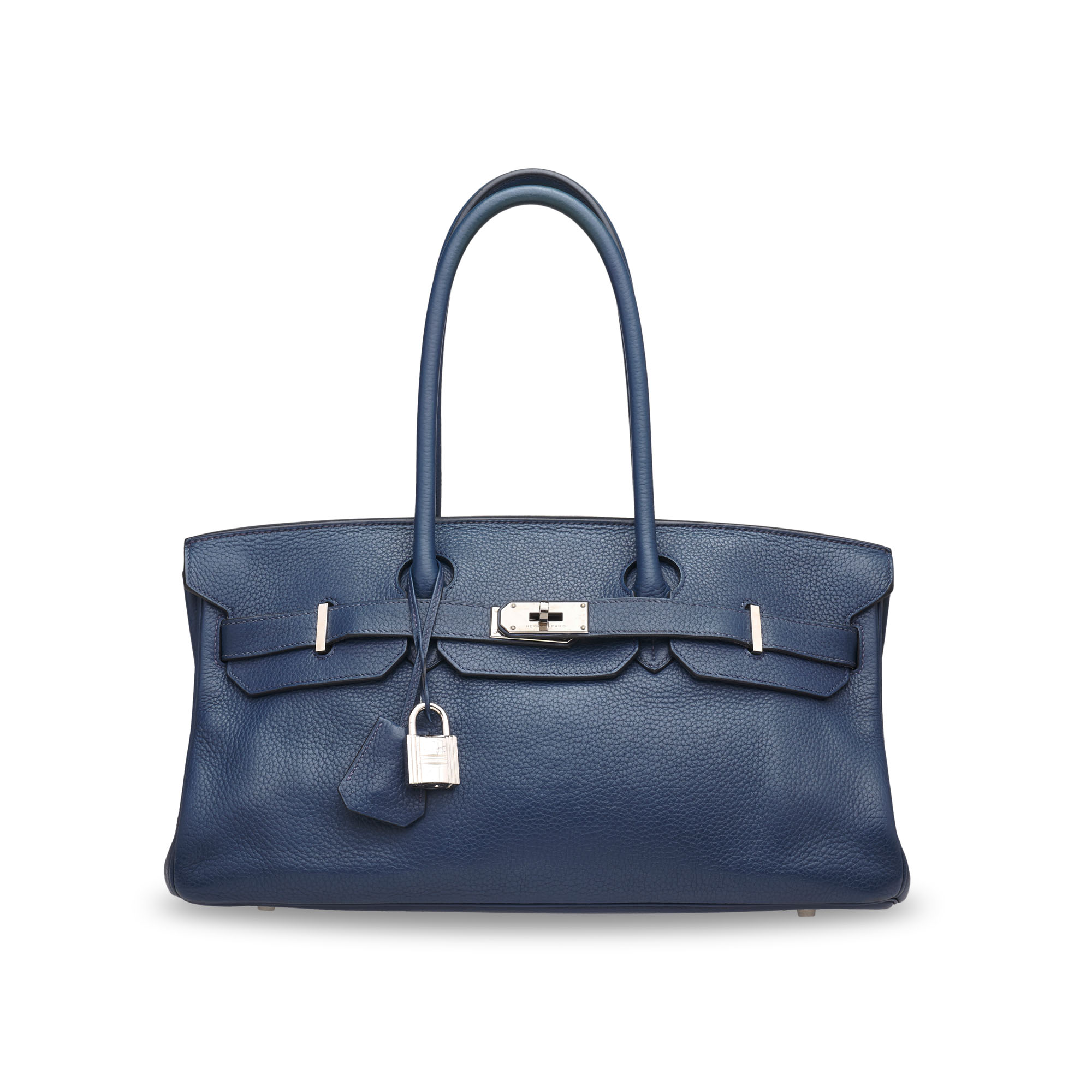 エルメス　レザー　ダークブルー A BLEU DE PRUSSE CLÉMENCE LEATHER JPG SHOULDER BIRKIN 42 WITH