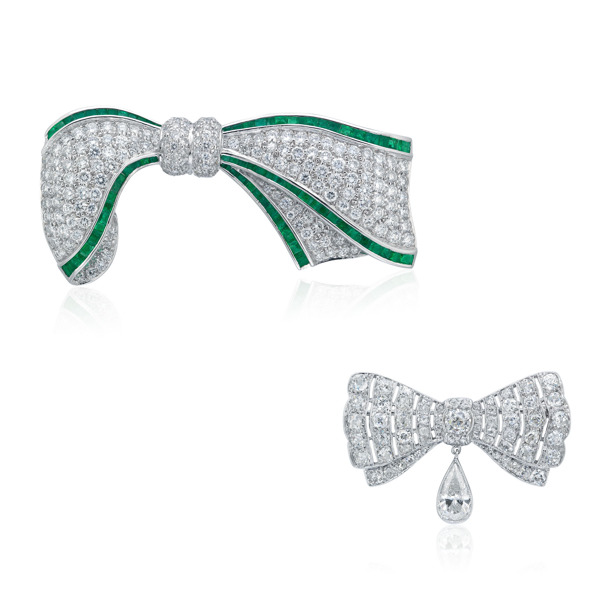 TWO DIAMOND BROOCHES, Christie’s