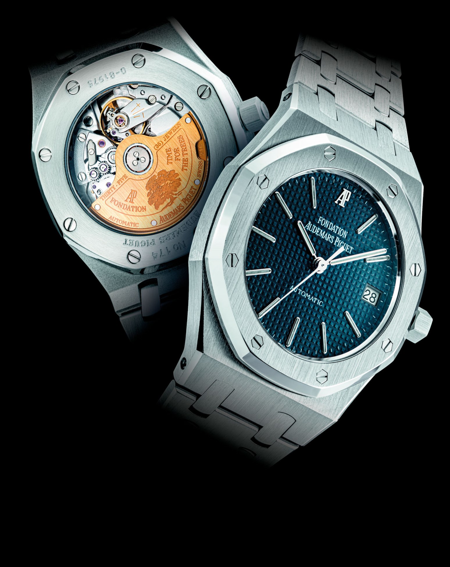 AUDEMARS PIGUET. A STAINLESS STEEL LIMITED EDITION AUTOMATIC WRISTWATCH ...