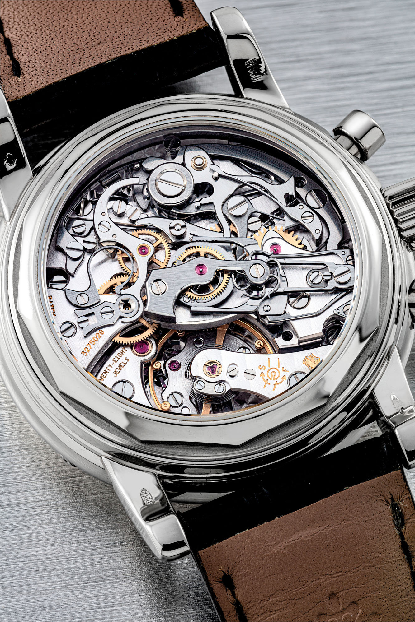 PATEK PHILIPPE. A PLATINUM PERPETUAL CALENDAR SPLIT SECONDS CHRONOGRAPH