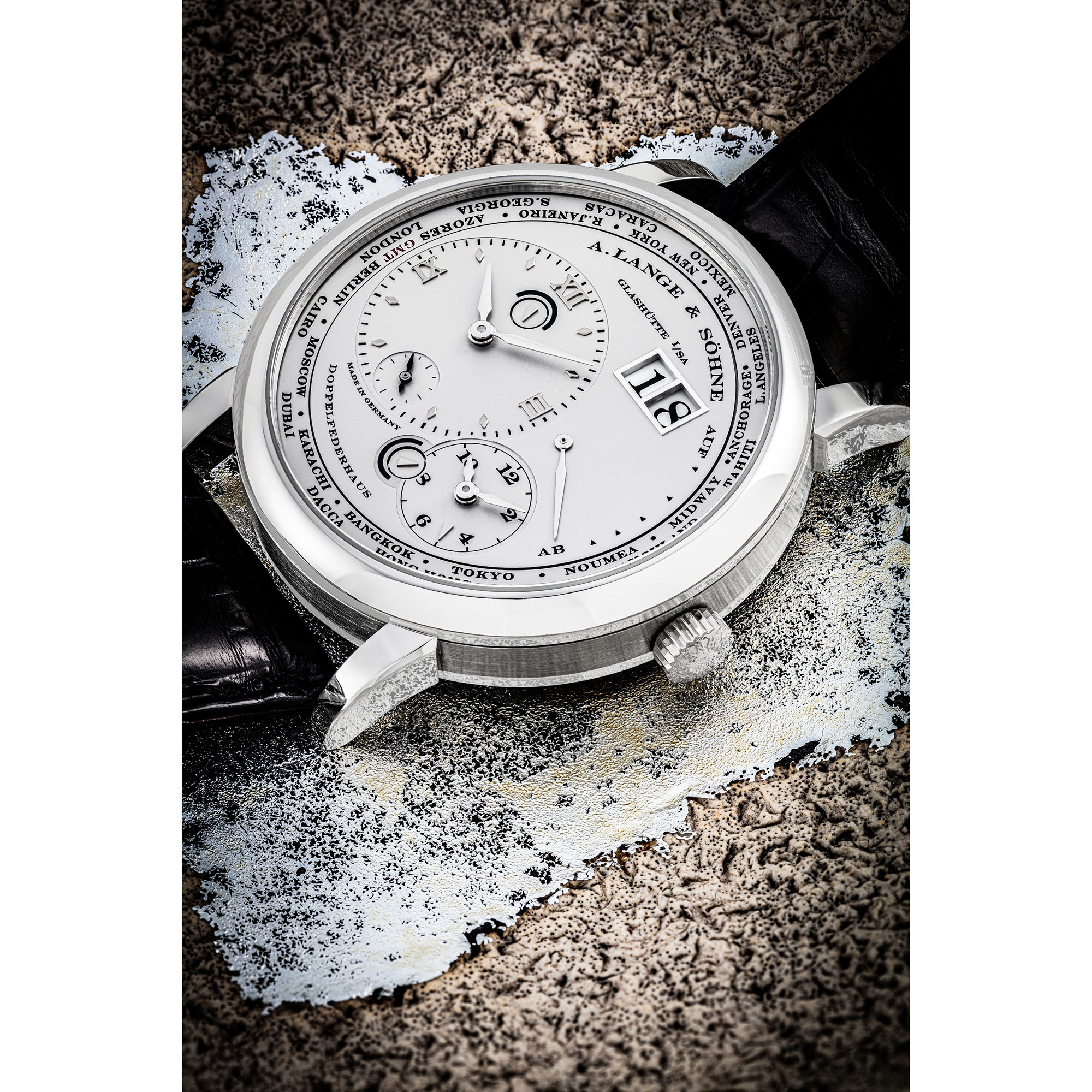 A. LANGE & SÖHNE, PLATINUM LANGE 1 TIME ZONE, | Christie's