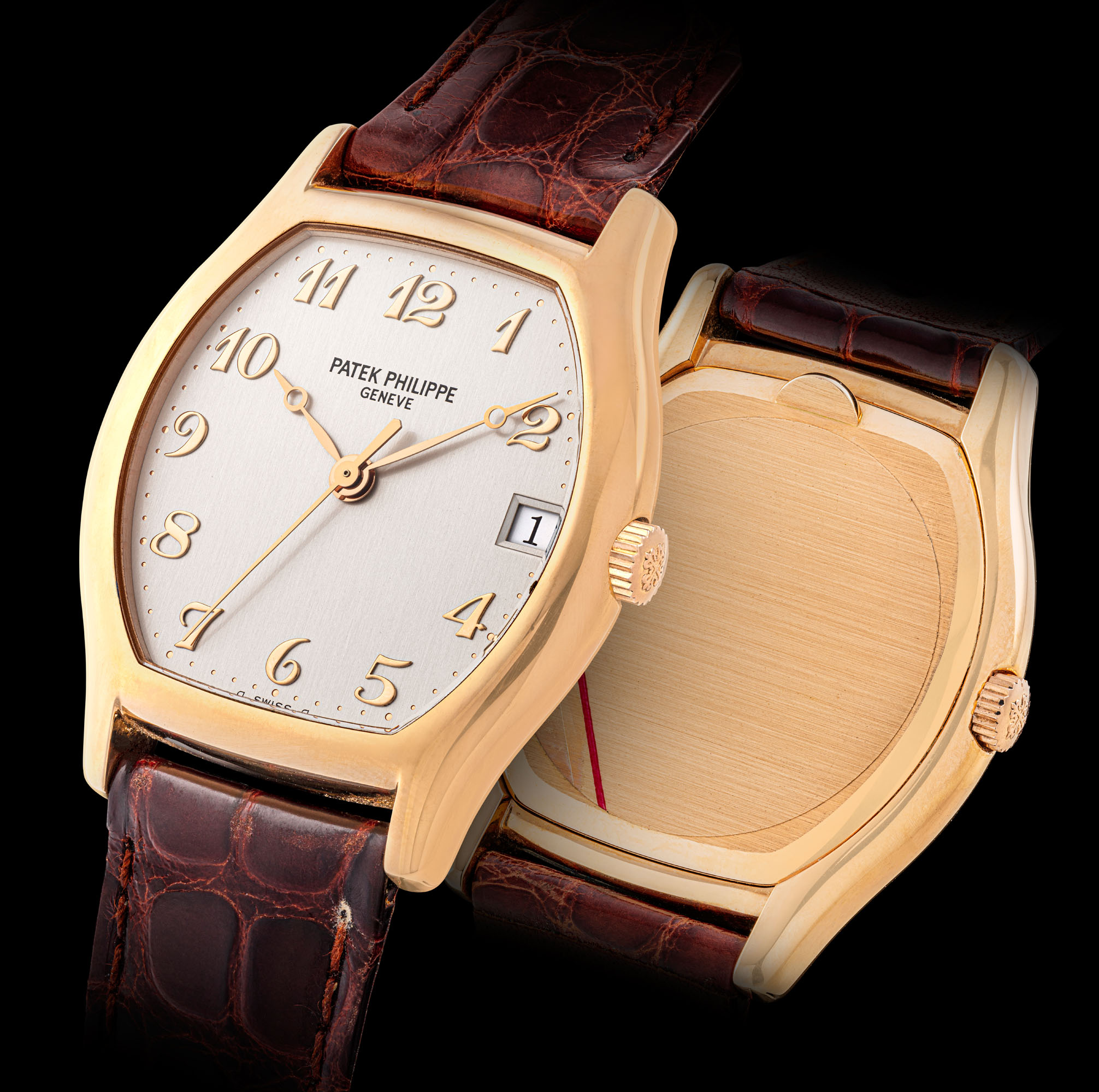 PATEK PHILIPPE PINK GOLD TONNEAU SHAPED REF. 5030R Christie s