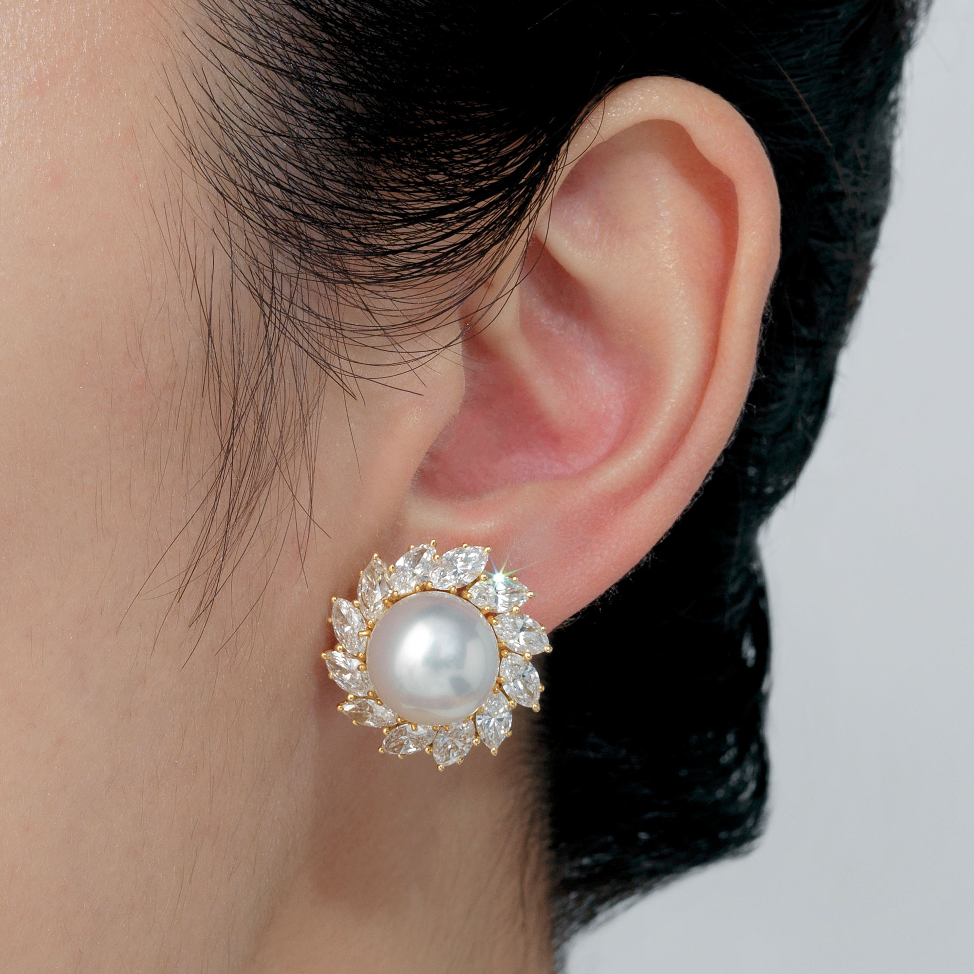 Harry winston pearl hot sale earrings
