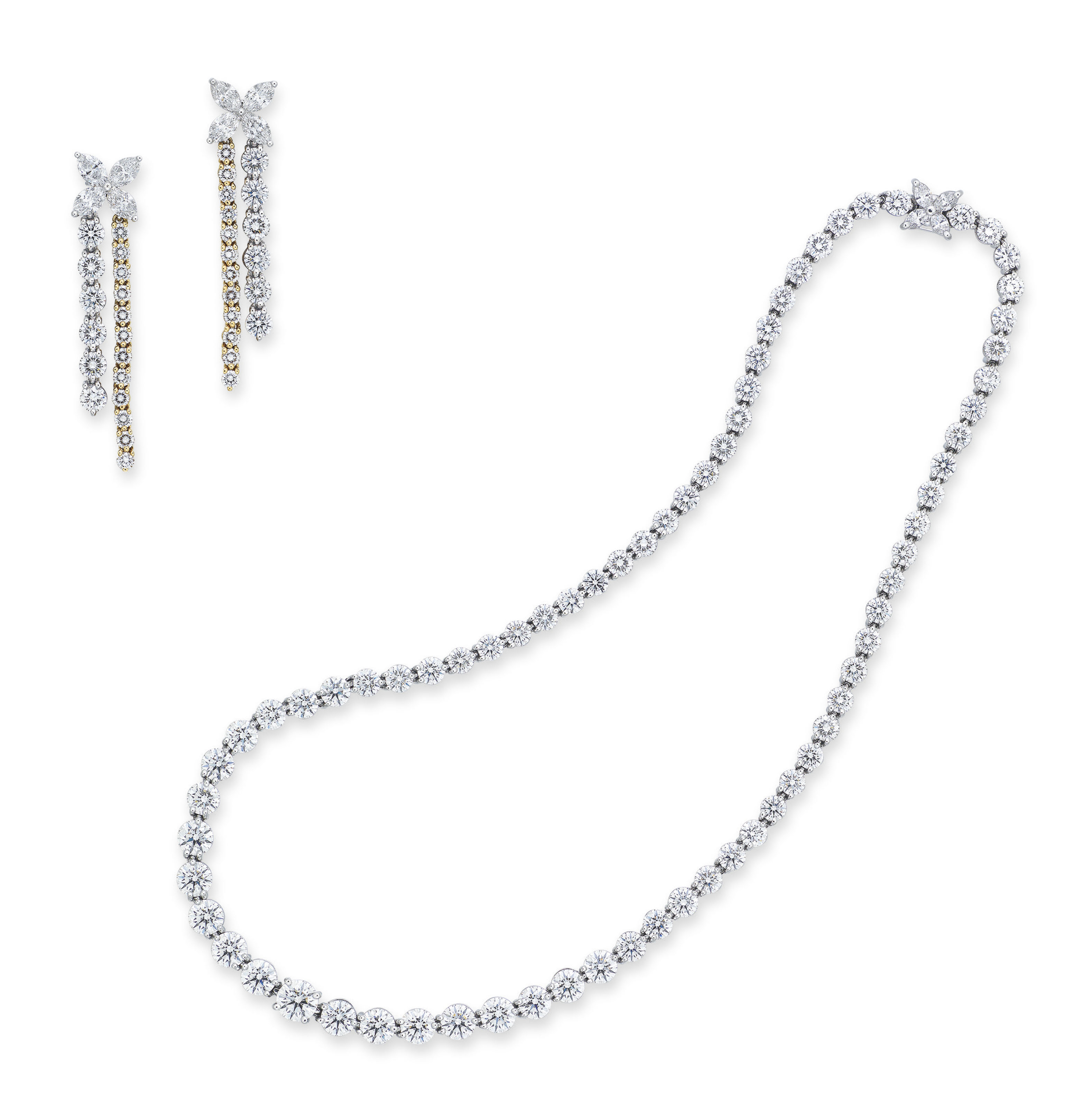 Tiffany and co necklace and earring set sale