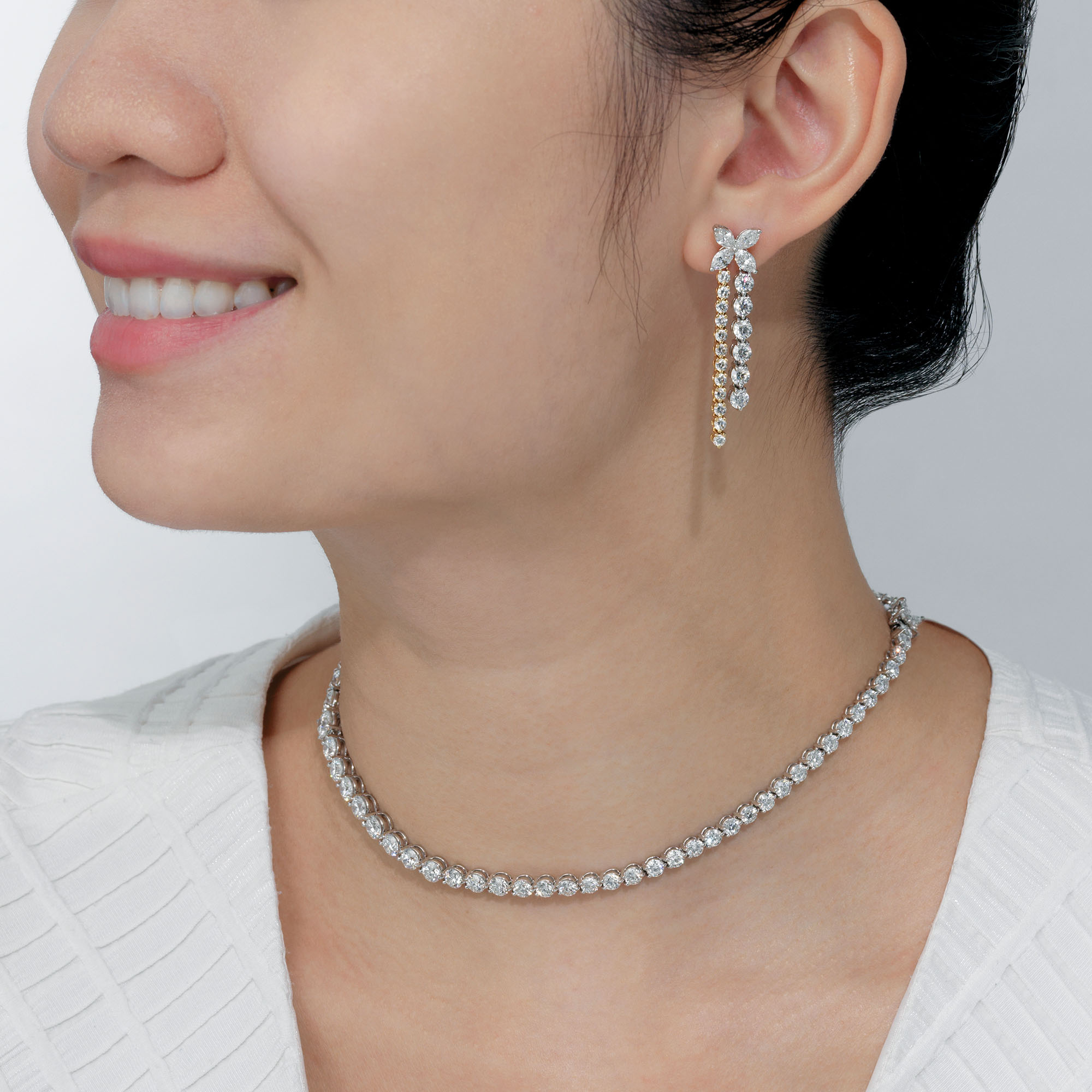 Tiffany and co necklace and earring set sale