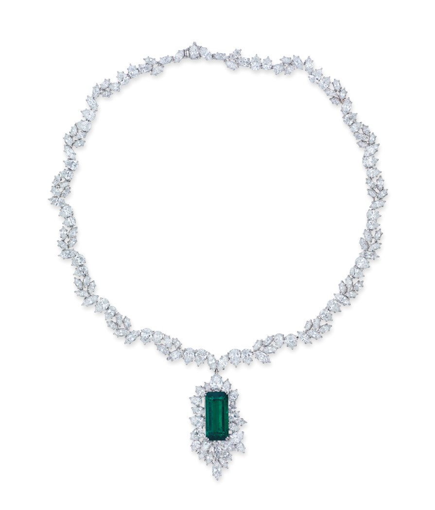 EMERALD AND DIAMOND NECKLACE, HARRY WINSTON Christie's