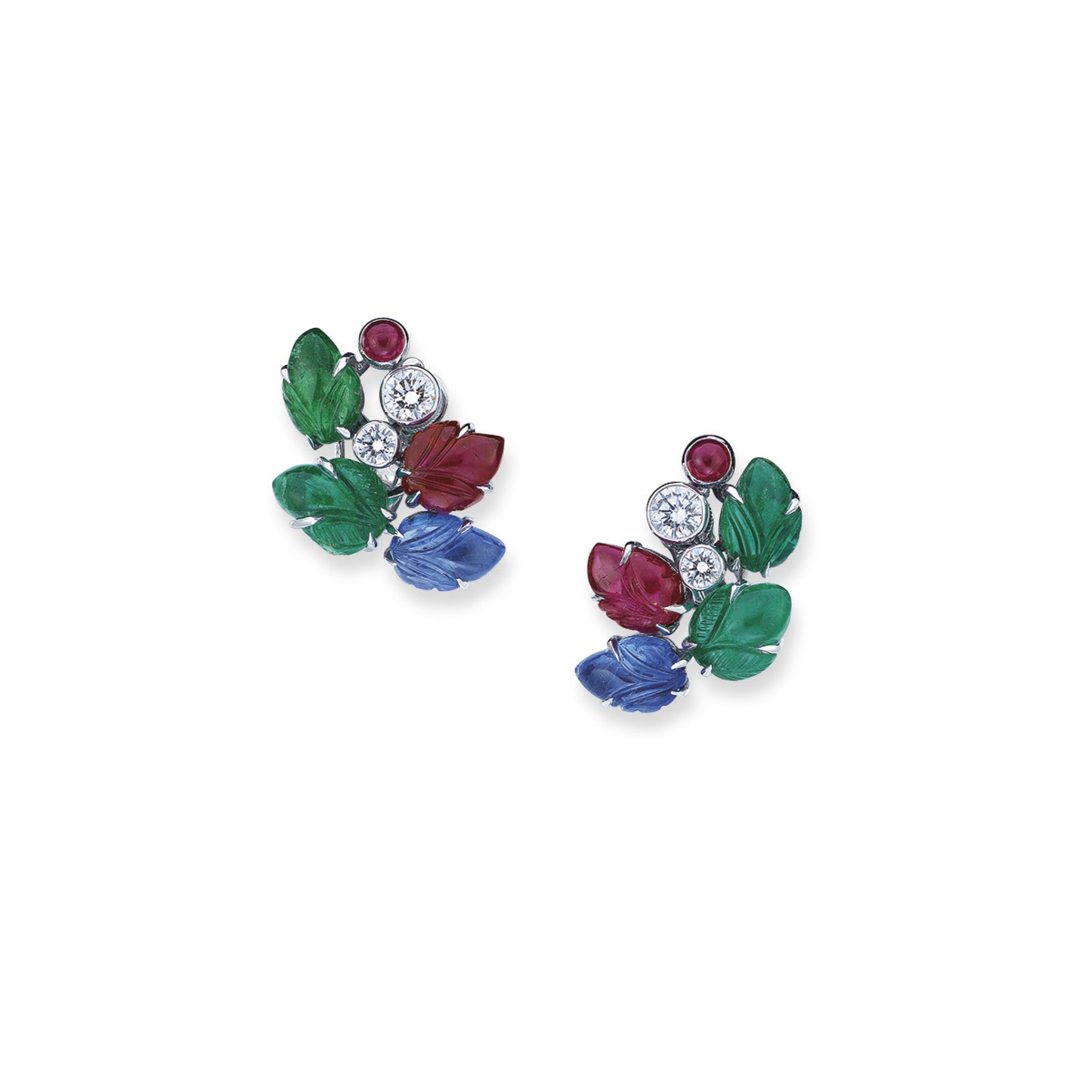 MULTIGEM 'TUTTI FRUTTI' EARRINGS, CARTIER Christie's