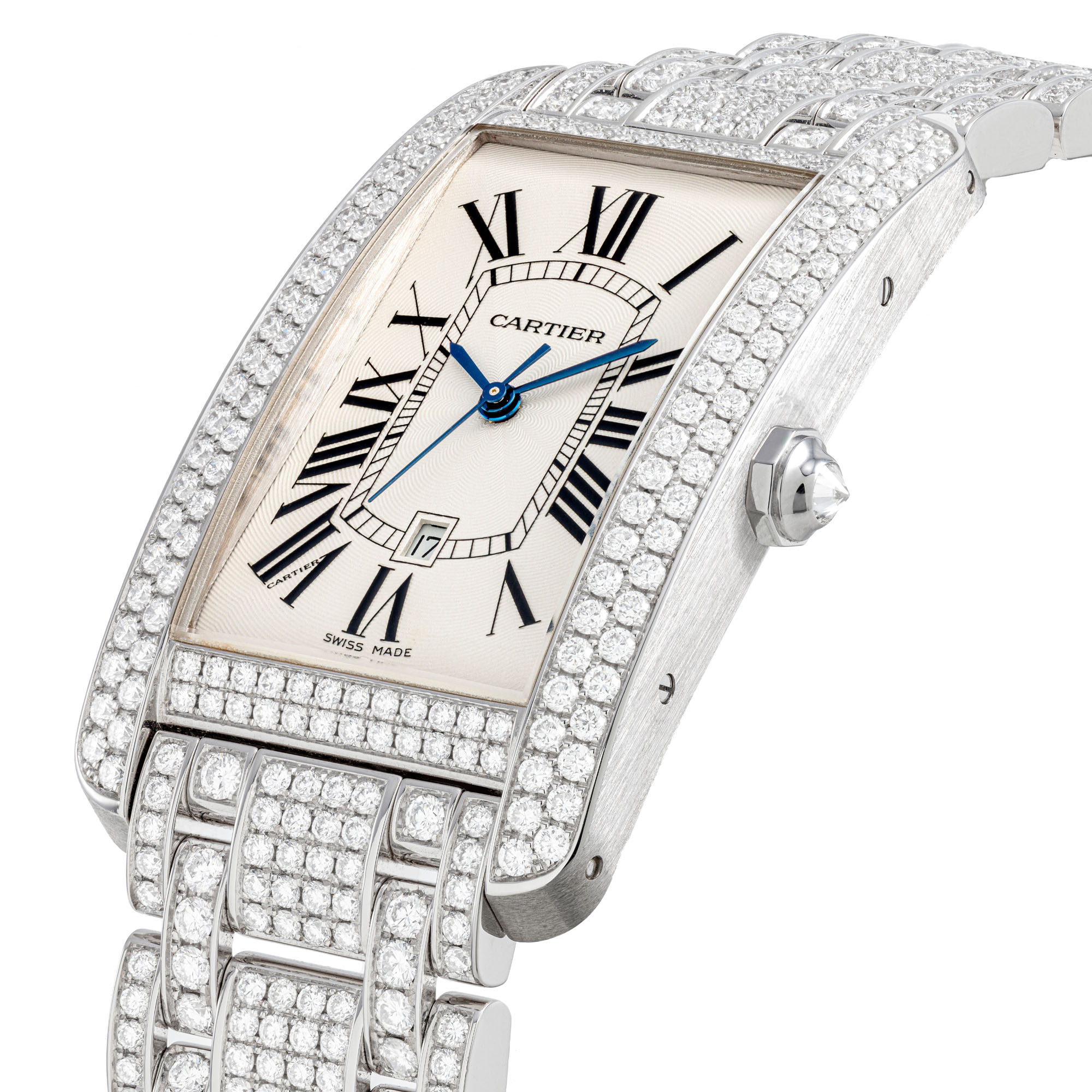 CARTIER, WHITE GOLD AND DIAMONDS 'TANK AMERICAINE', | Christie's