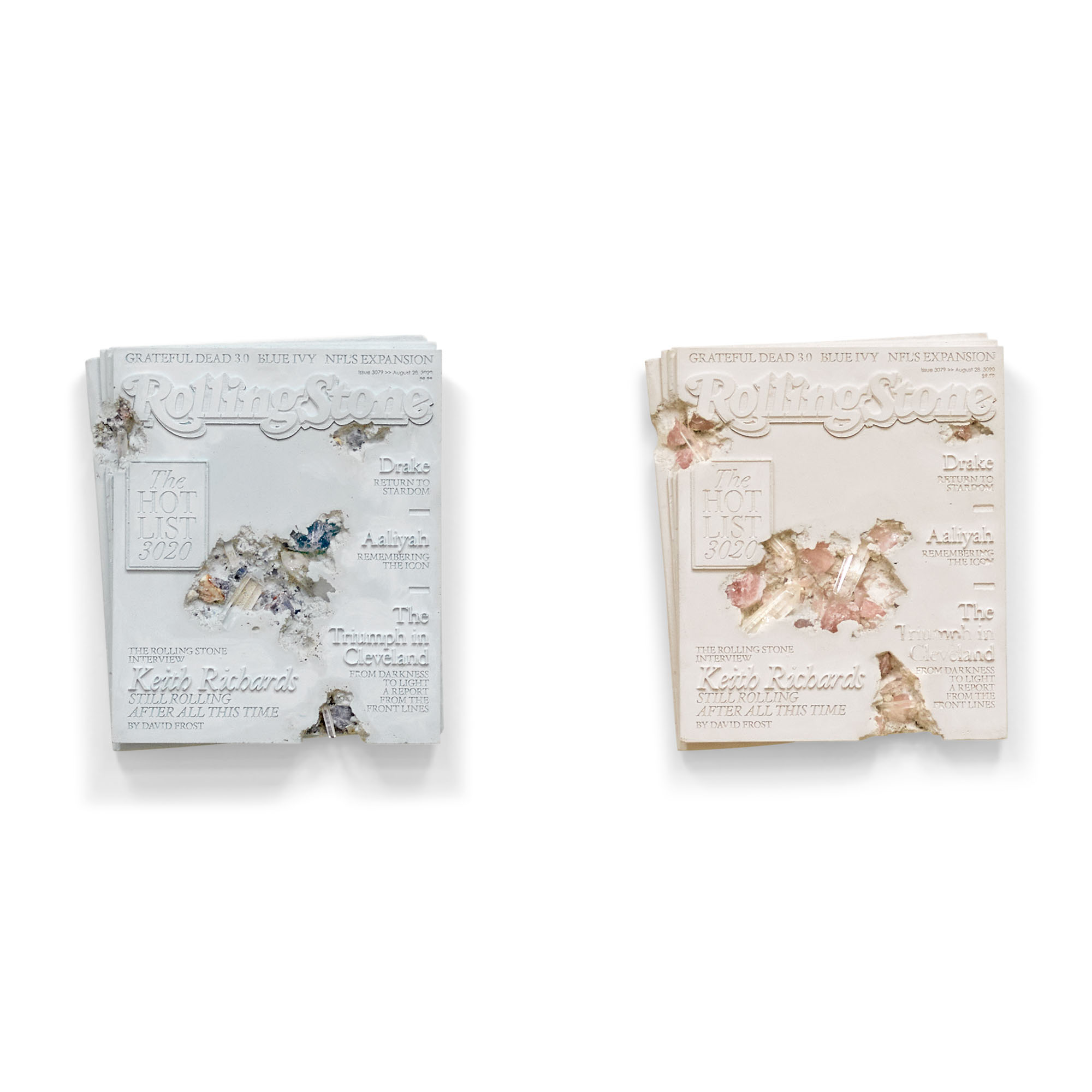 DANIEL ARSHAM (B. 1980), A Pair of Pink Quartz & Blue Calcite 