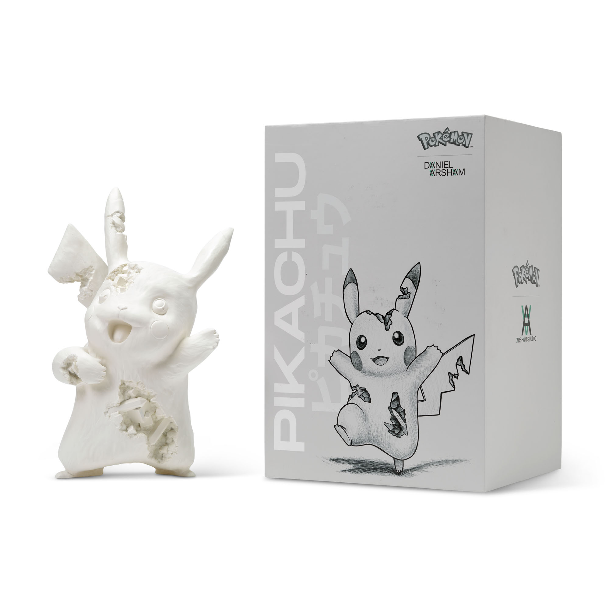 DANIEL ARSHAM (B. 1980) X Pokemon, White Crystalized Pikachu