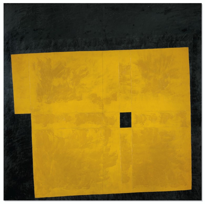 Takeo Yamaguchi (1902-1983), Yellow Quadrangle, 1959. Oil on board. 72 x 72  in (183 x 183  cm). Sold for HK$15,125,000 on 10 July 2020 at Christie’s in Hong Kong. © 2020 Artists Rights Society (ARS), New York  ADAGP, Paris