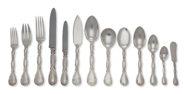 A French Silver Flatware Service Mark Of Puiforcat Paris 20th Century Christie S