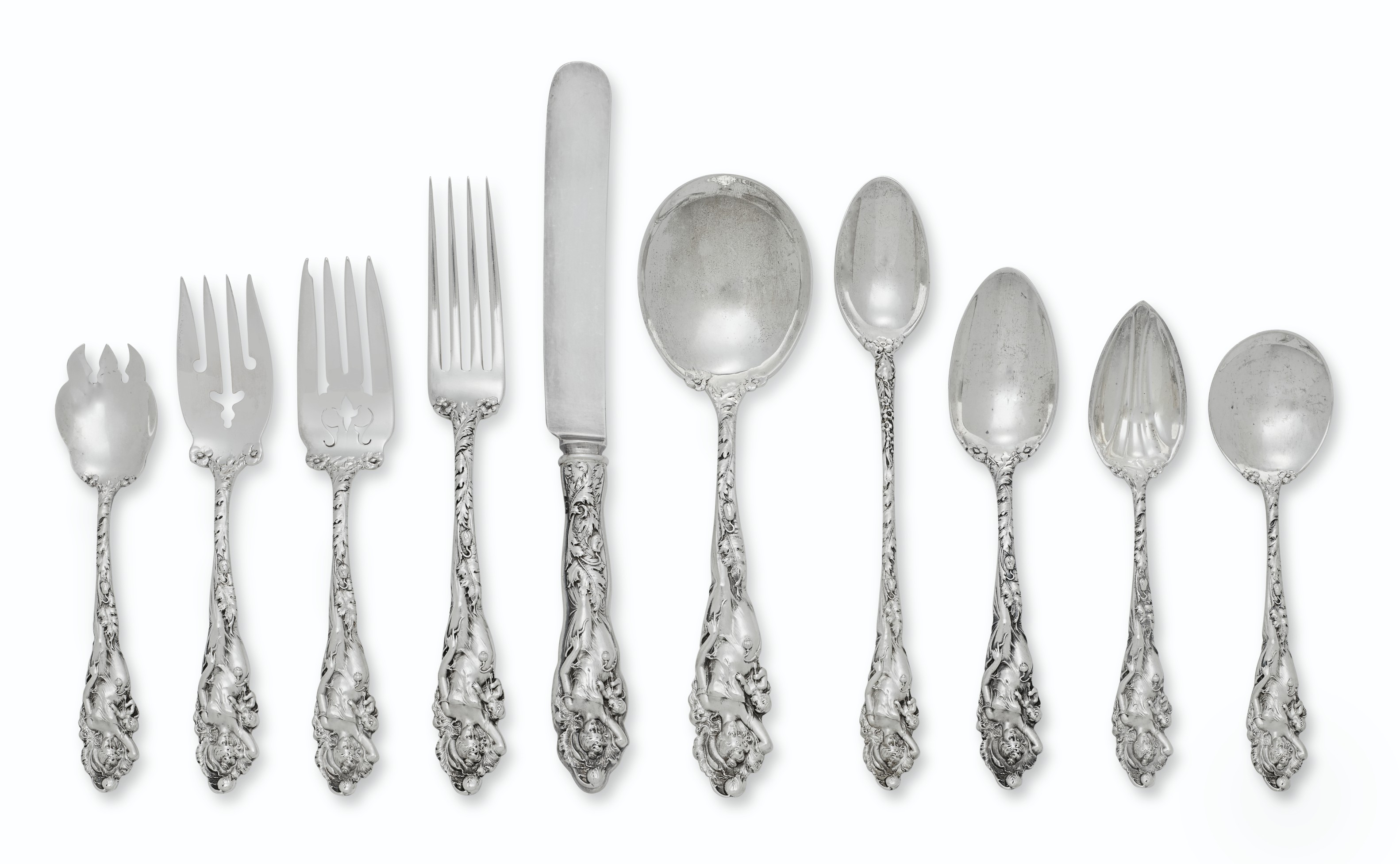 An American Silver Flatware Service Mark Of Reed Barton Taunton Massachusetts Early 20th Century All Other Categories Of Objects Silver Christie S