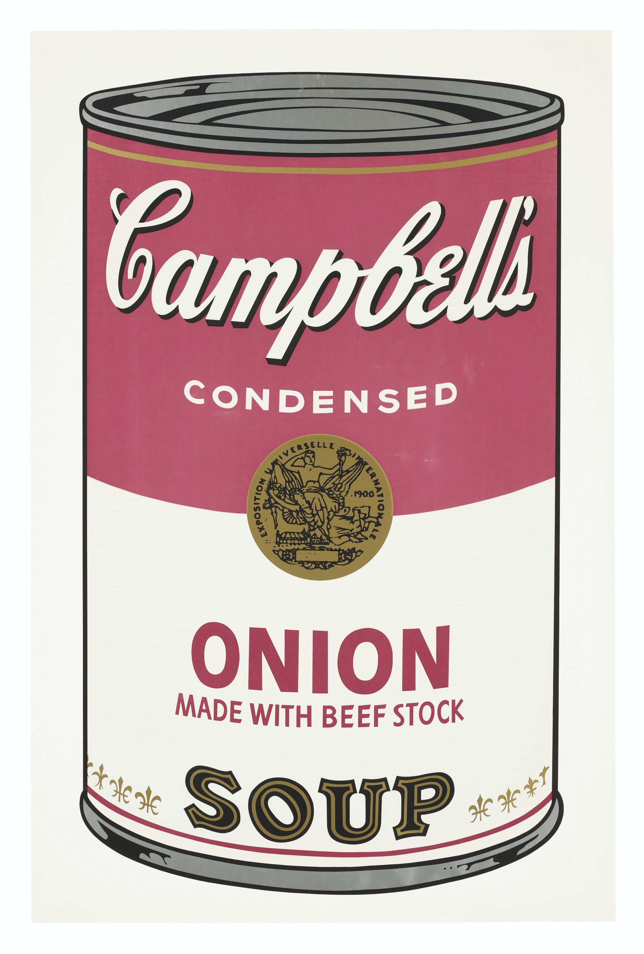 Andy Warhol (1928-1987), Onion, from Campbell's Soup I, 1968. Screenprint in colours, on smooth wove paper. Sold for: $25,000 on 4 March 2020 at Christie&rsquo;s in New York