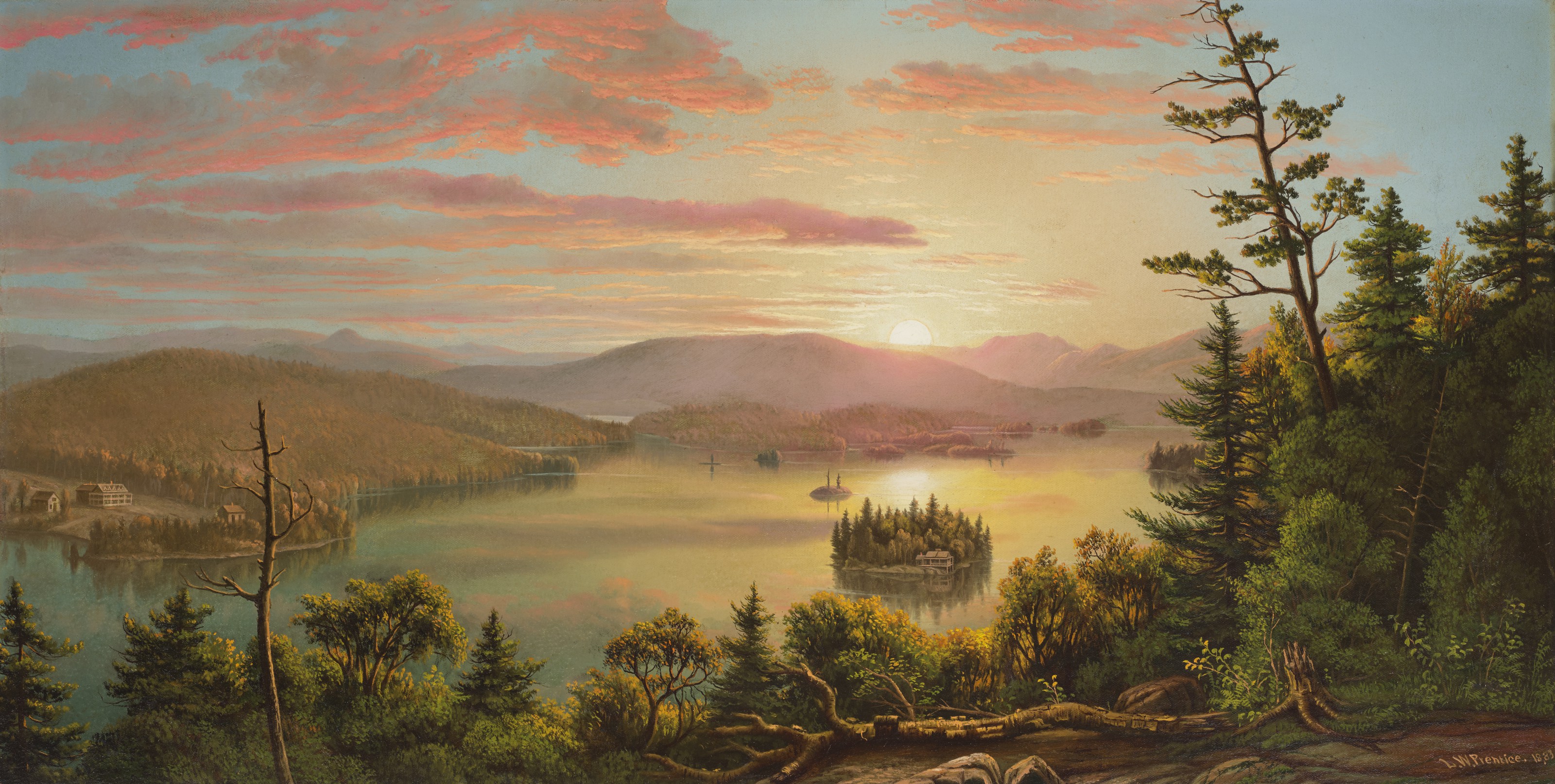 Levi Wells Prentice (1851-1935), Blue Mountain Lake | Christieâ€™s