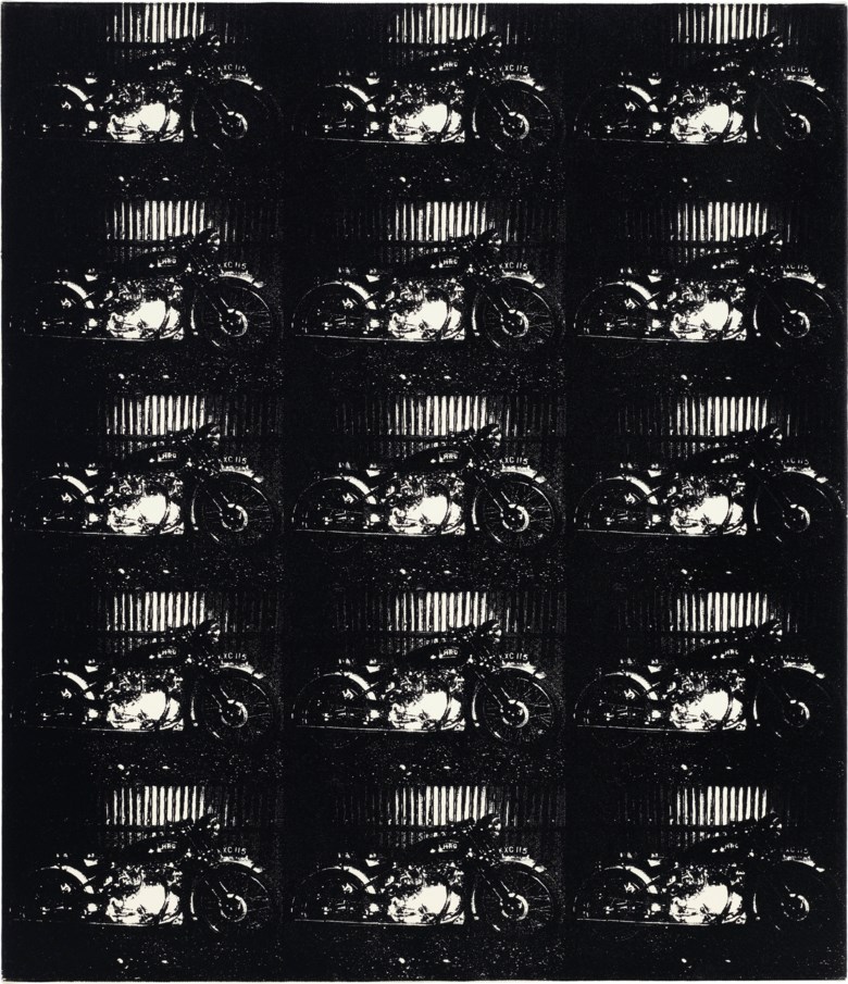 Daido Moriyama (b. 1938), Harley Davidson, 2007. Imagestretched canvas 24½ x 21¼  in (62.3 x 54  cm). Estimate $3,000-5,000. Offered in Photographs on 31 March 2020 at Christie’s in New York