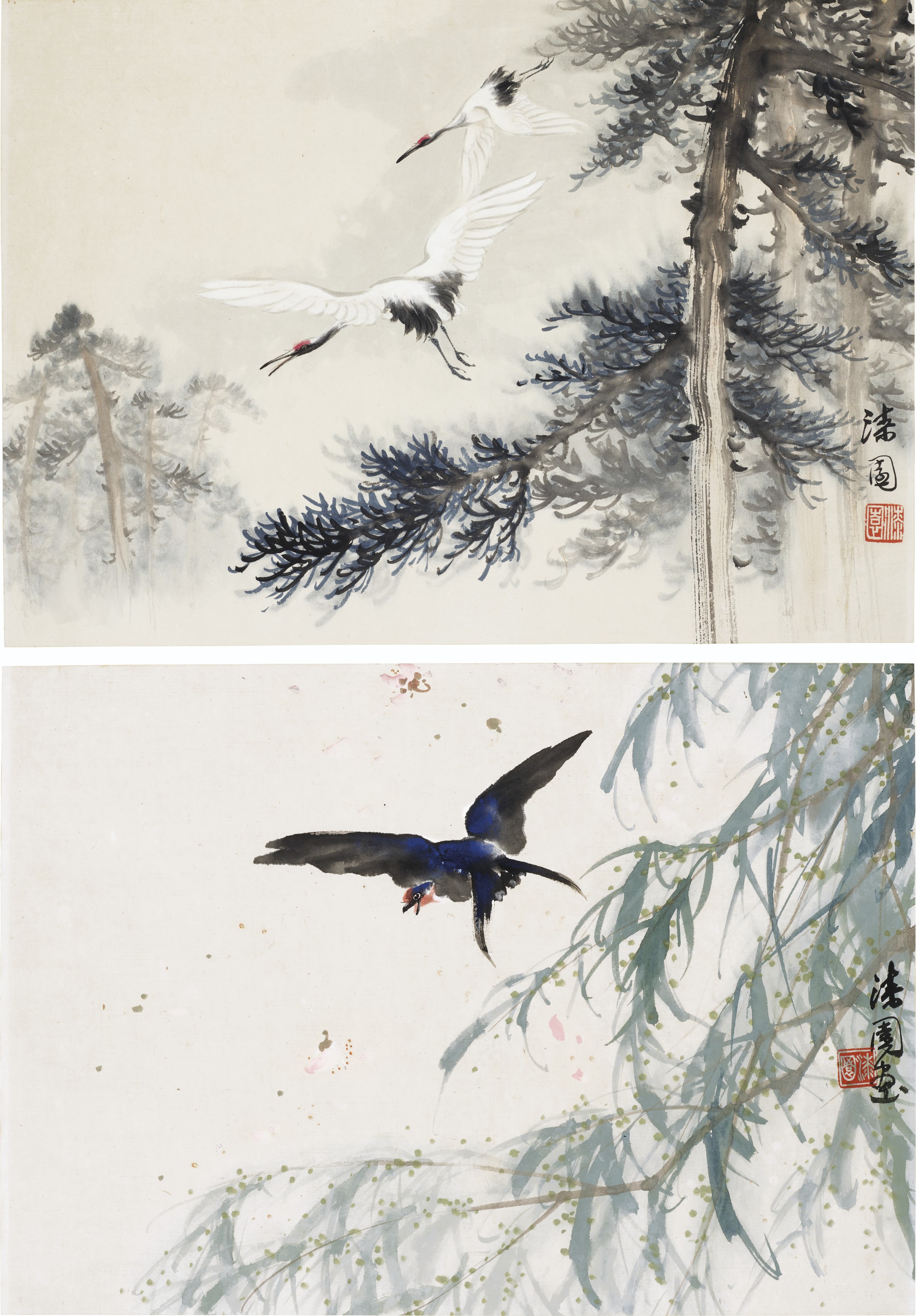 WANG XUETAO (1903-1984), Fowl and Blossoms | Christie's