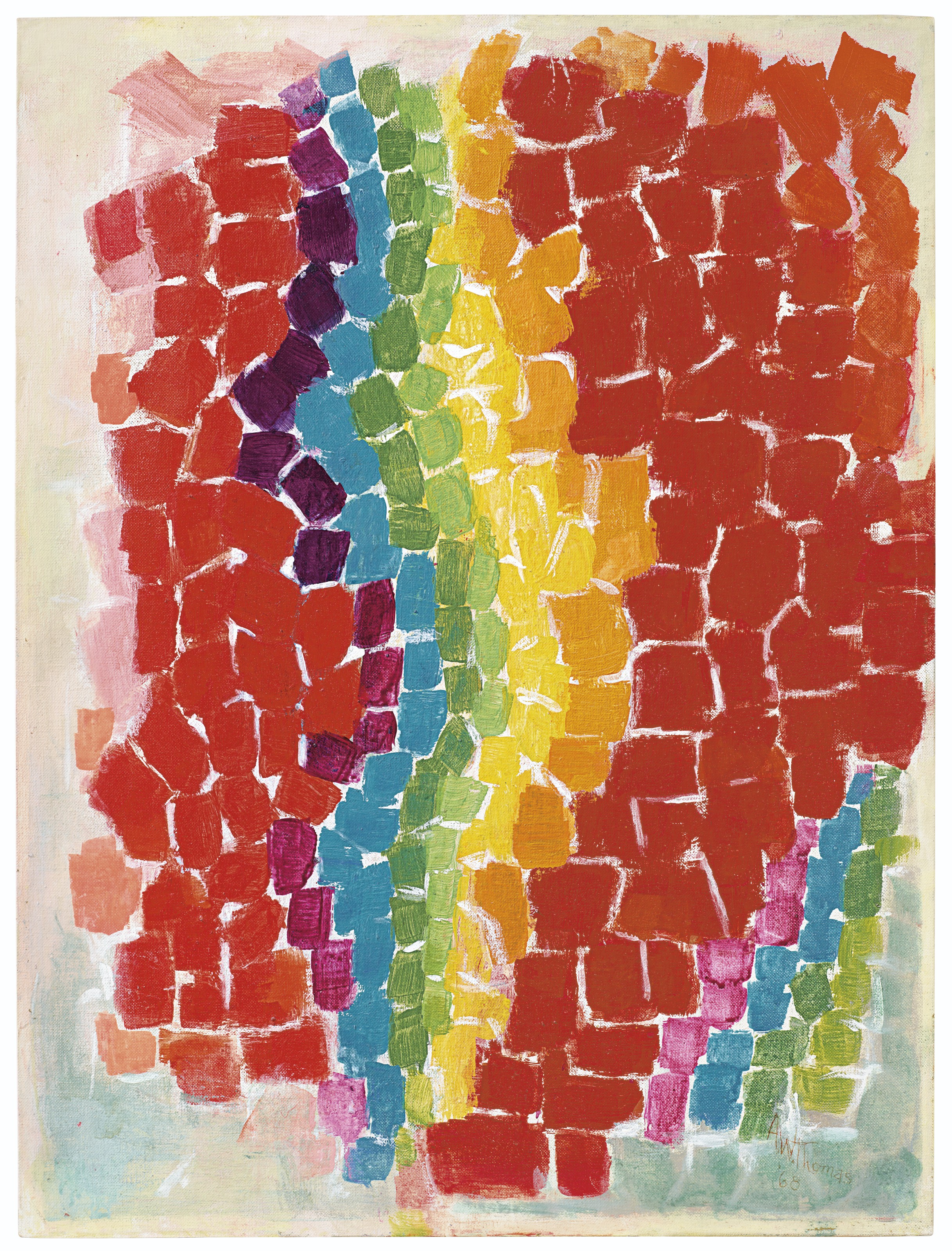 Alma Thomas (1891-1978) , Flash of Spring | Christie's