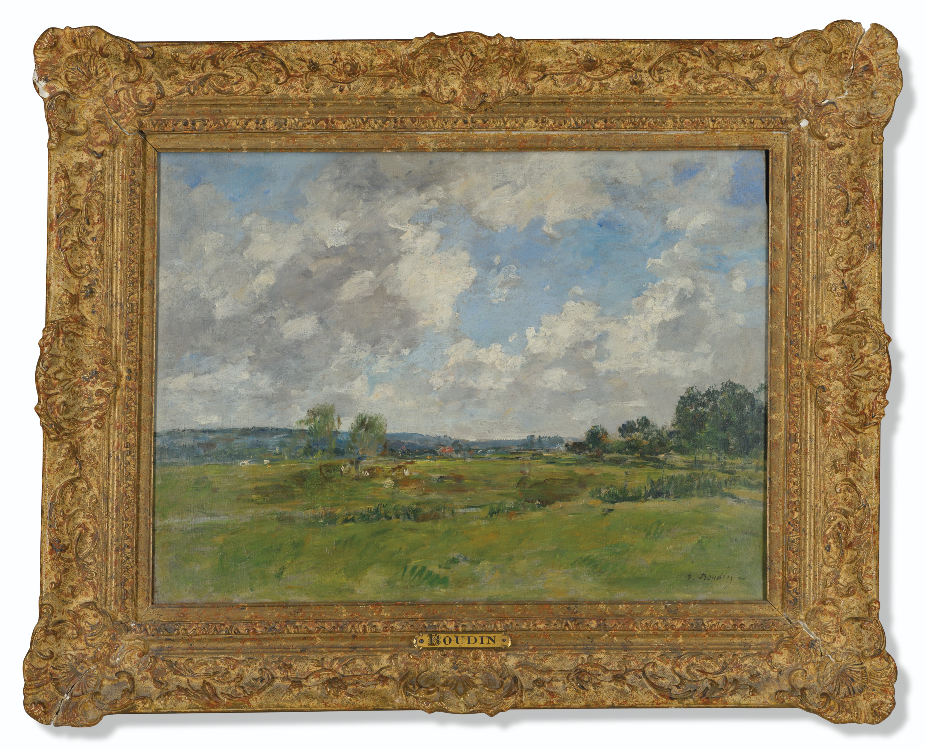 Eugène Boudin (1824-1898), La vallée de la Touques | Christie's