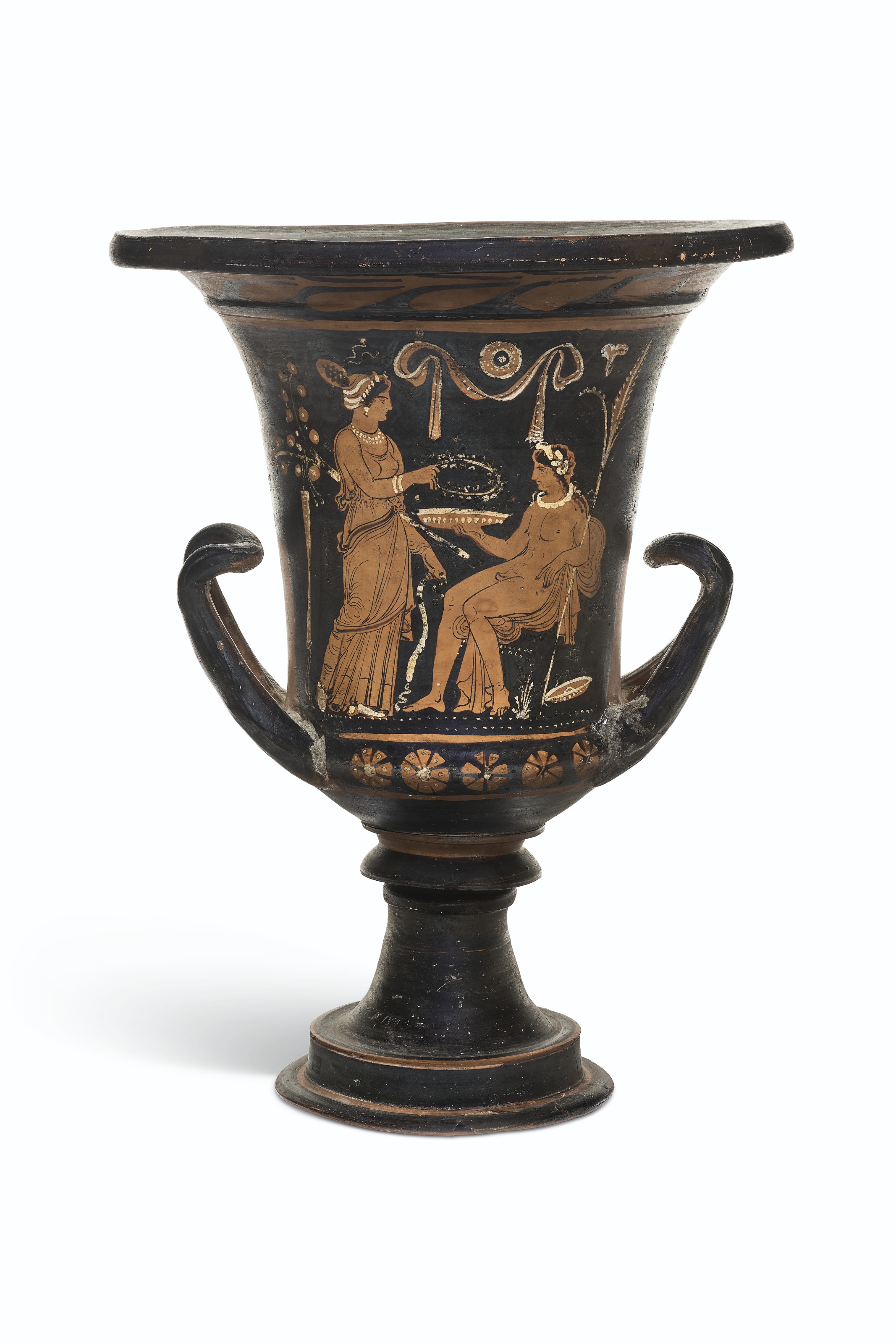 AN APULIAN REDFIGURED CALYXKRATER, NEAR THE PAINTER OF THE DUBLIN