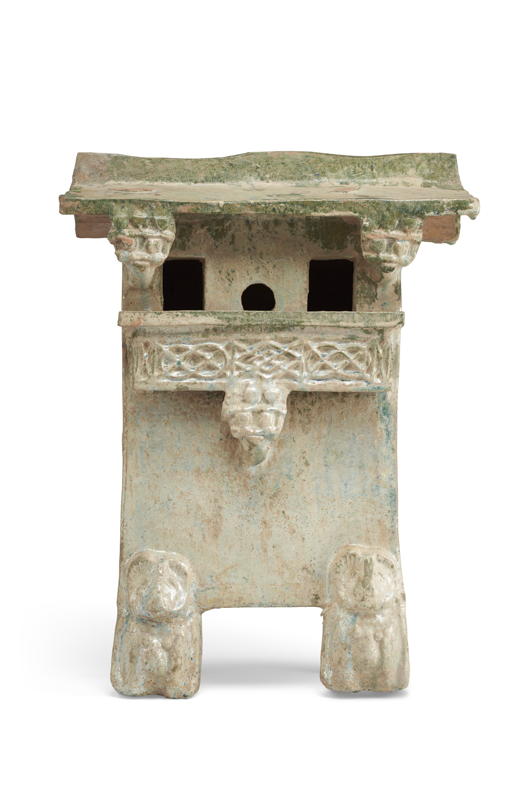 中国　漢緑釉　銀化　穀物倉　C　9229 中国 漢緑釉 銀化 穀物倉 C 9229