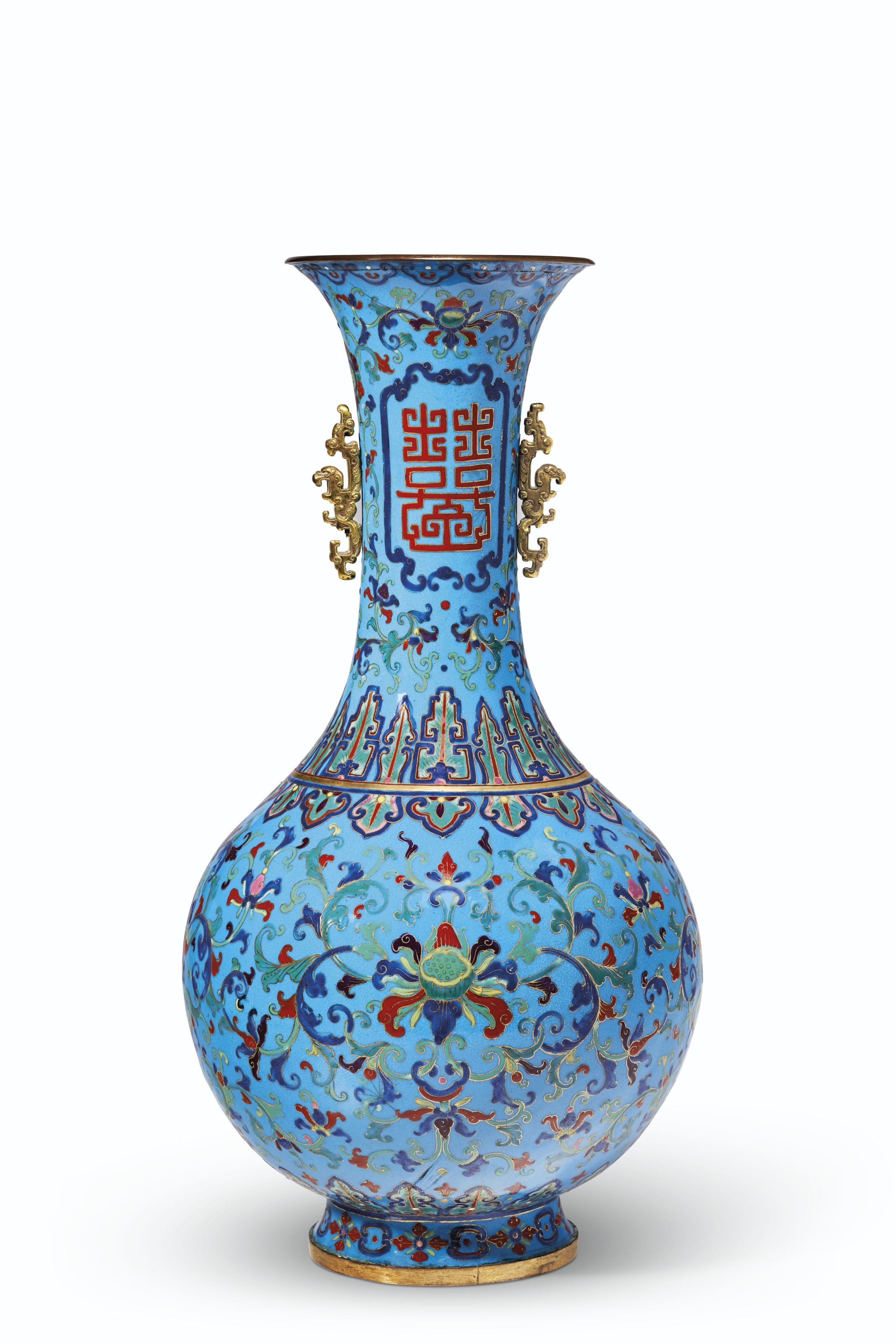 清雍正粉彩八仙賀壽圖瓶, YONGZHENG PERIOD (1723-1735