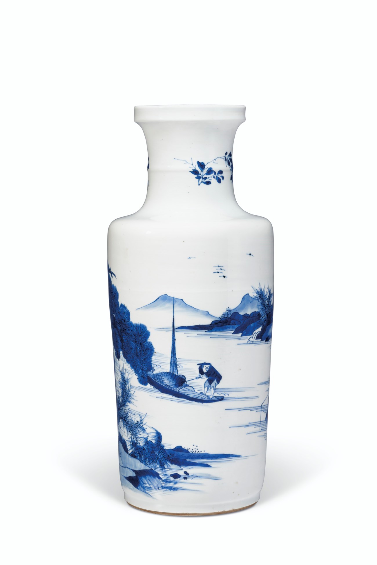 A BLUE AND WHITE ROULEAU VASE, KANGXI PERIOD (16621722) Christie's