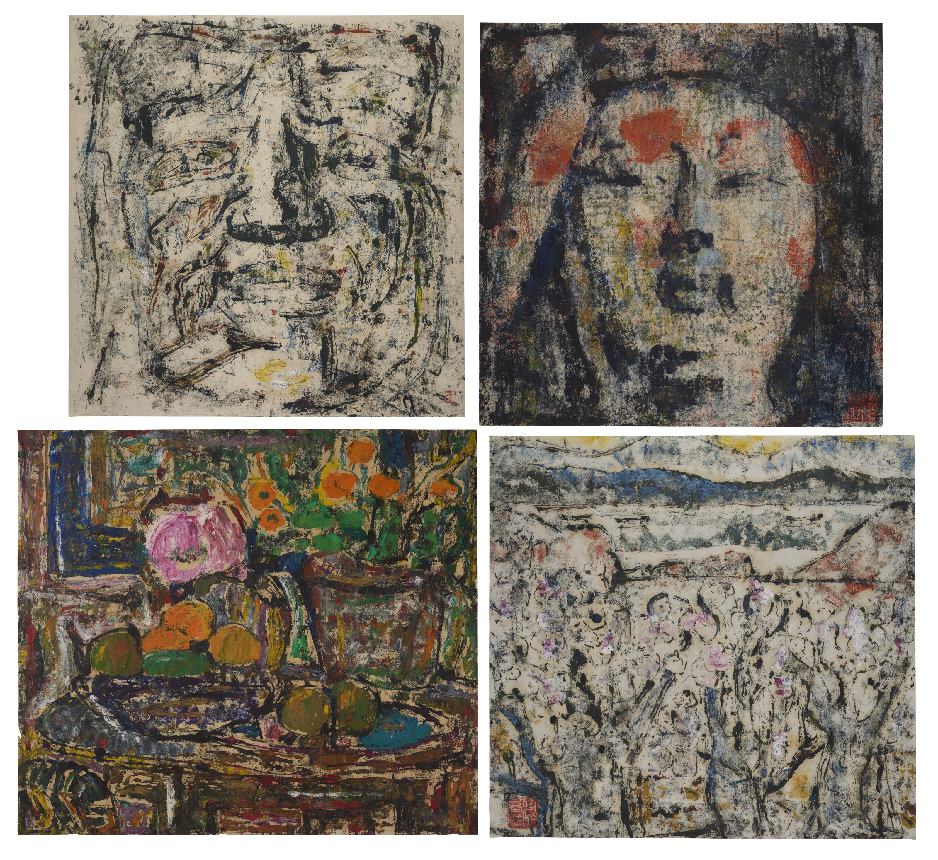 孔柏基(1932 - 2018), 四件無題作品| Christie's