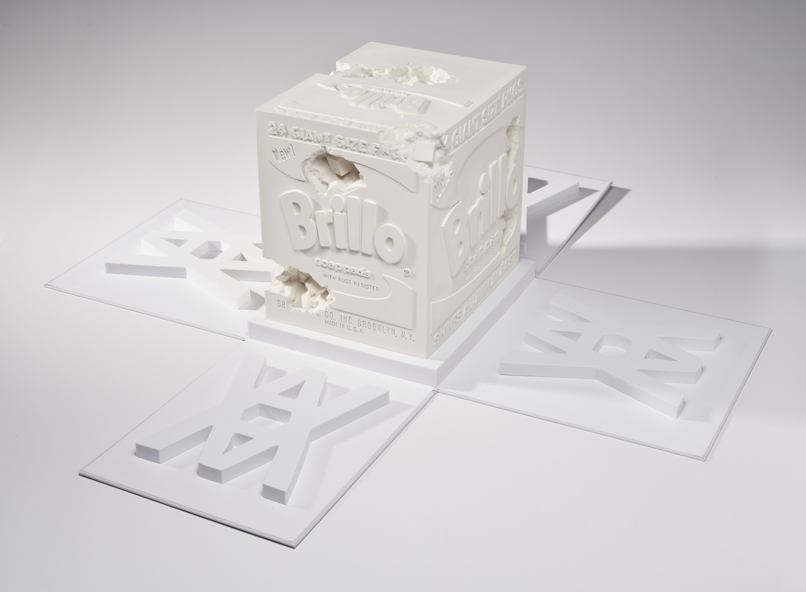 DANIEL ARSHAM (B. 1980), Eroded Brillo Box (White) | Christie's